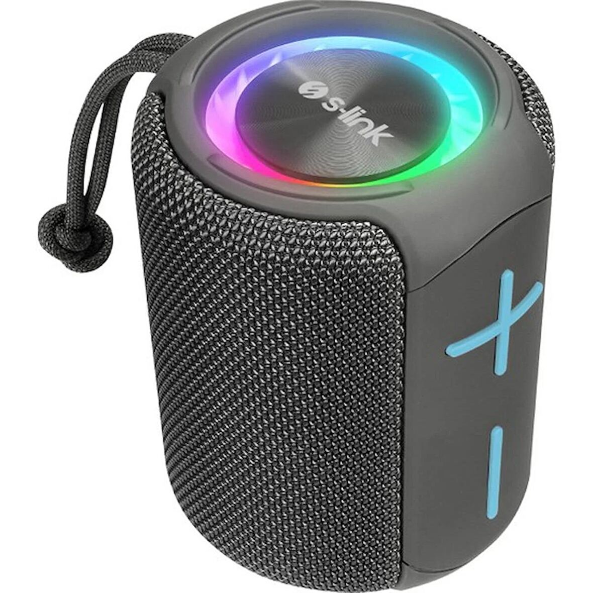 S-LINK SL-S79 Roll, Gri, 6W, USB, TF Kart, Type-C, 1200mAh Batarya, RGB Aydınlatma, IPX5 Waterproof, Bluetooth V5.3, Kablosuz, Taşınabilir, Speaker