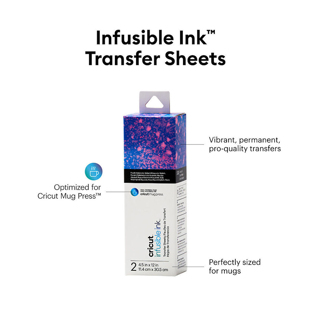 CRICUT 2008890 JOY INFUSIBLE INK TRANSFER KAĞIDI 2Lİ PAKET WATERCOLOR SPLASH