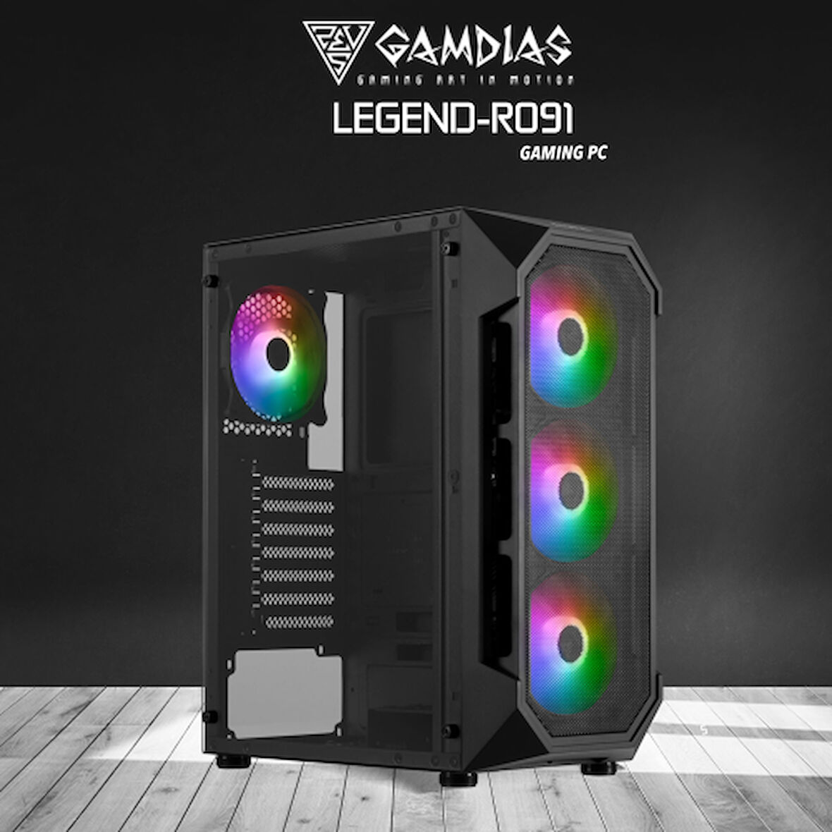  LEGEND-R091, RYZEN 5 5500, 16Gb Ram, 512Gb NVMe SSD, 4Gb GDDR5 R9 370 Ekran Kartı, 500W Kasa, Free Dos GAMING PC