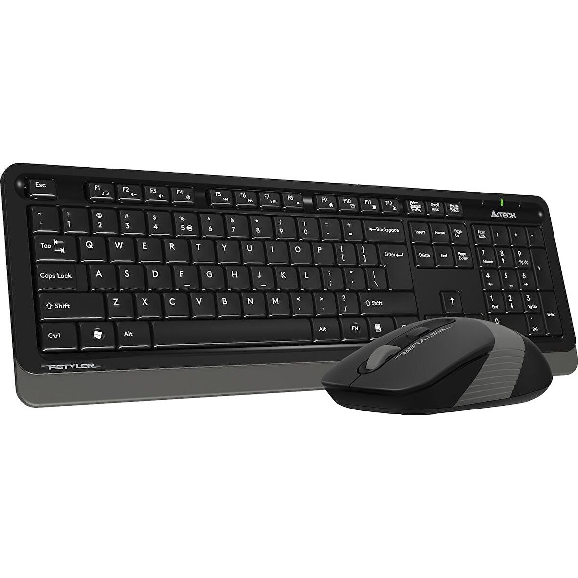 A4 Tech FG1010 Kablosuz Gri-Siyah Klavye Mouse Set 