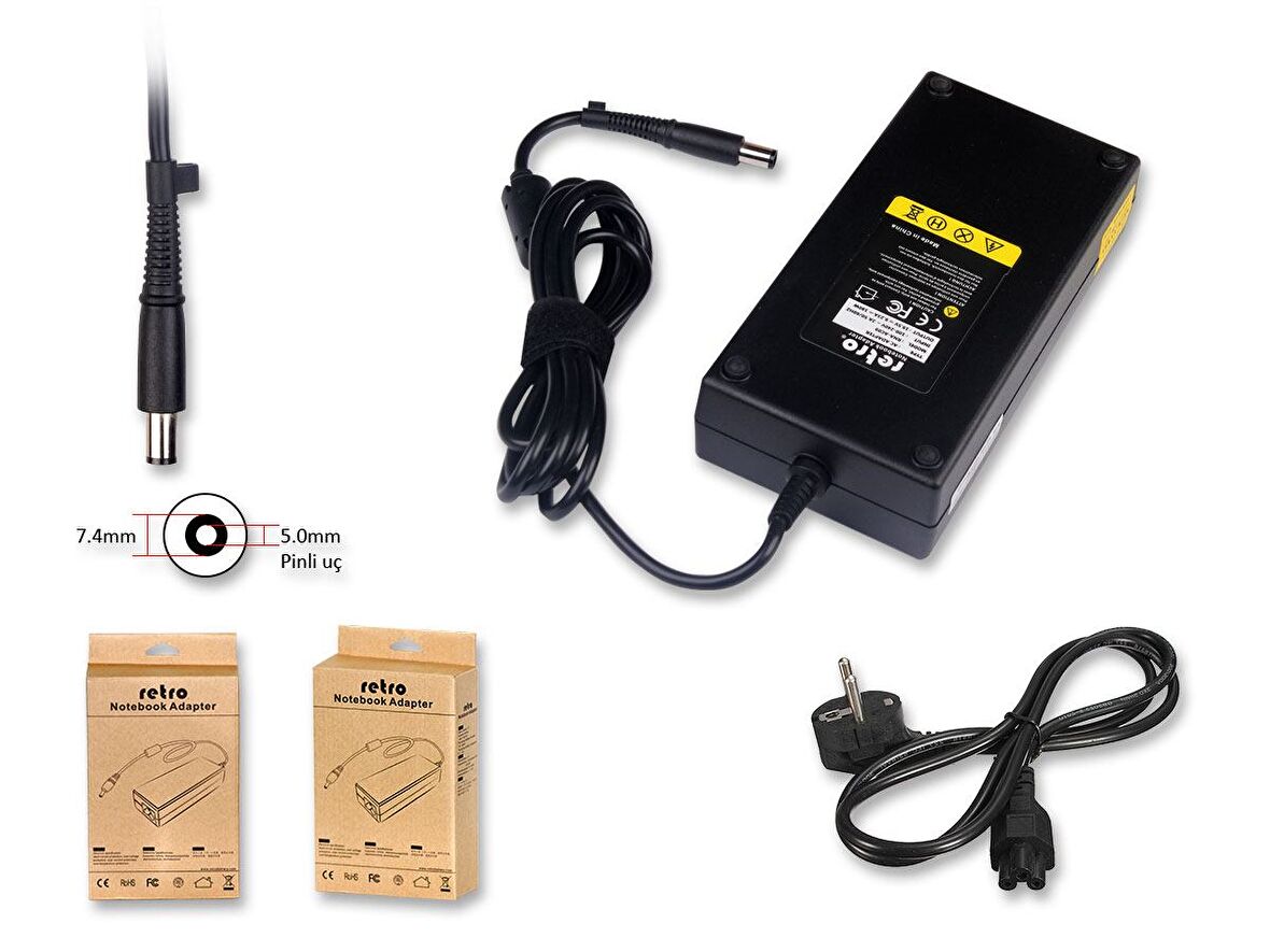  Acer Predator 19.5V 9.23A 180W Pinli Uç Notebook Adaptör RNA-AC09