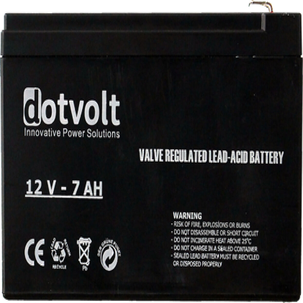 DOTVOLT VOLT DT7-12 12V 7AH Kuru Tip UPS+Güvenlik Aküsü