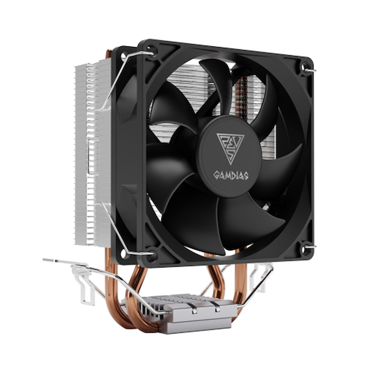 GAMDIAS BOREAS E1-210 MONO, 92mm, CPU  Kule Tipi Hava Soğutma, Doğrudan Temas Teknolojisine Sahip 2 adet Gelişmiş Bakır Isı Borusu (AMD AM5 ve INTEL Tüm işlemciler ile uyumlu)