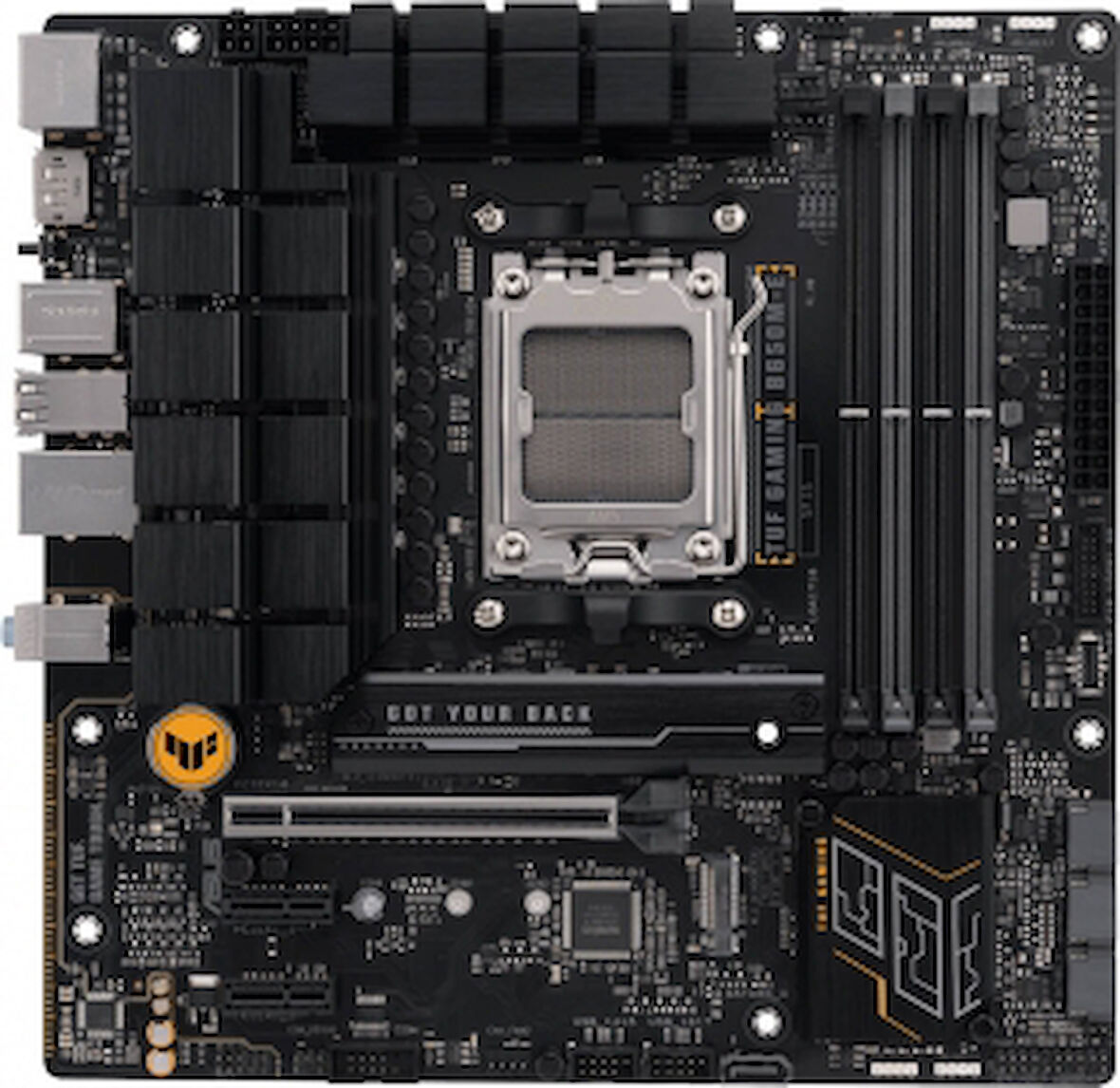 ASUS TUF GAMING B650M-E, 4xDDR5, 2x M.2, HDMI, 2xDP, Type-C, AMD Ryzen 7000 Serisi, AM5 Soket Anakart