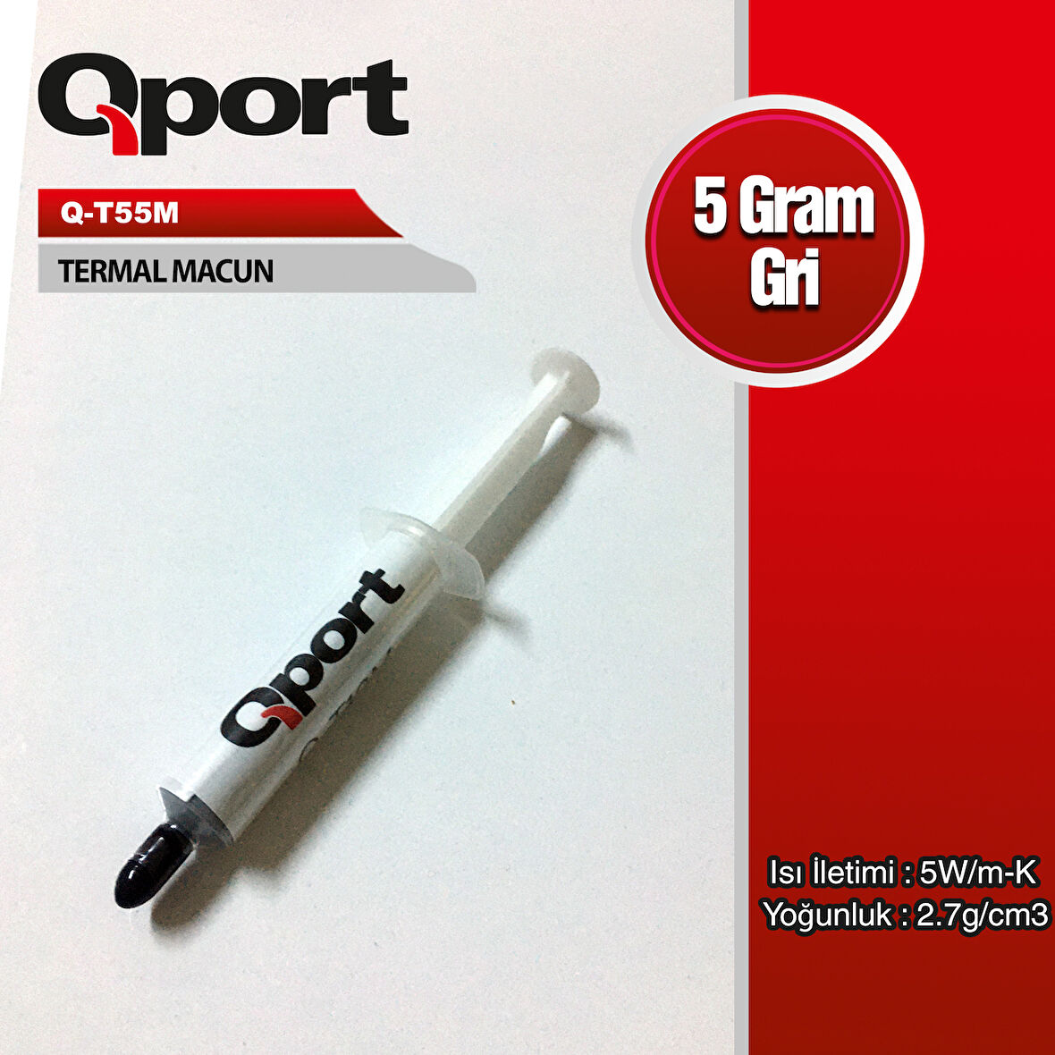  Q-T55M 5GRAM 5W/M-K 2.7/CM3 TERMAL MACUN