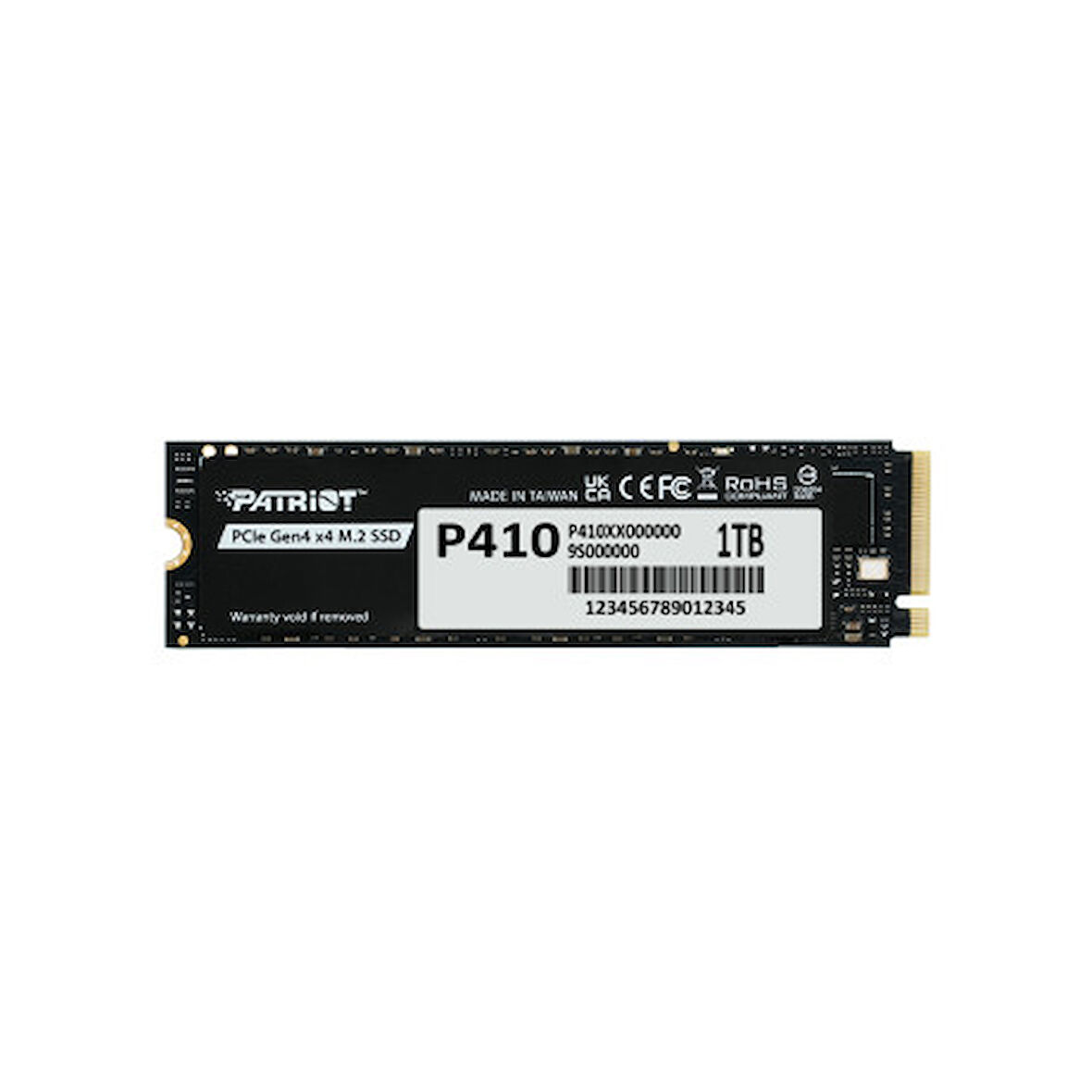 Patriot P410 1TB 5000/4500MB/s Gen4 NVMe M.2 SSD Disk (P410P1TBM28H)