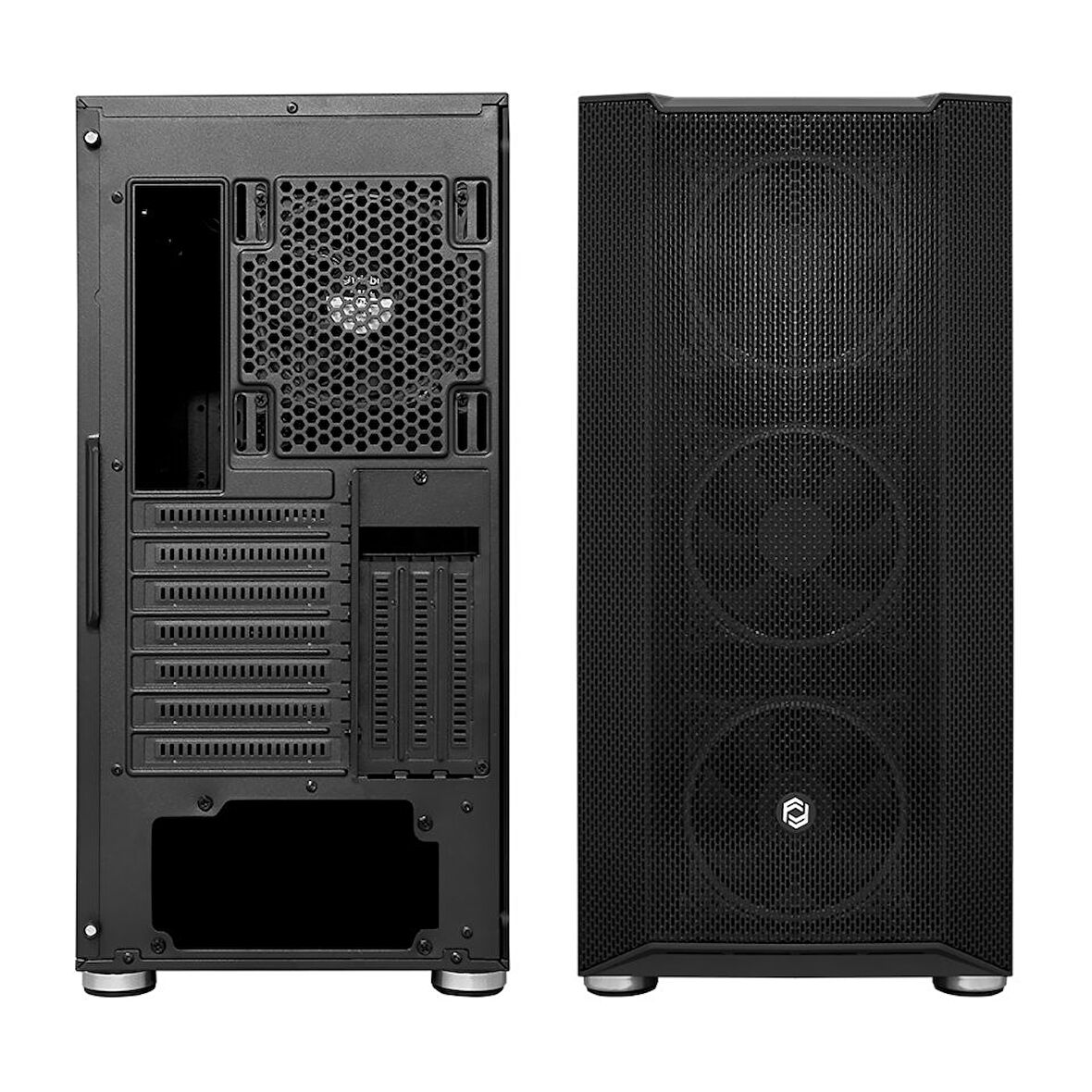 650W 80+ 4x12cm Dual RGB Fan Mesh ATX Gaming Kasa [FC-9405G] (BULK KUTUSUZ)