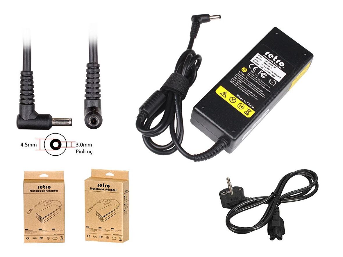  Asus 19V 4.74A 90W Pinli Uç Notebook Adaptör RNA-AS07