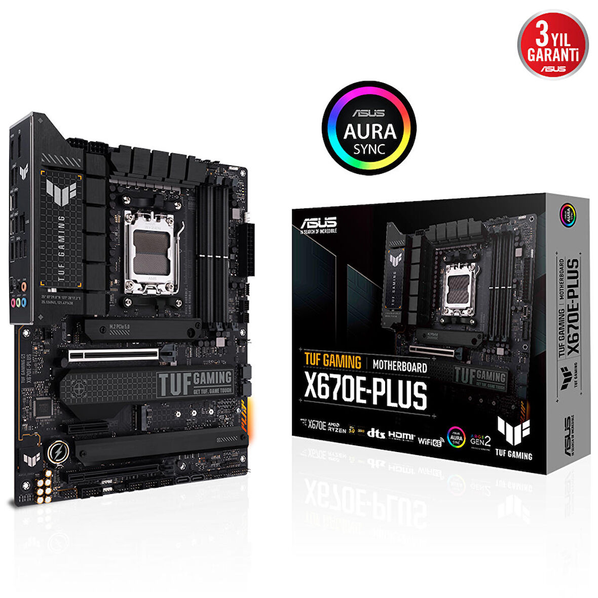  TUF GAMING X670E-PLUS AM5 DDR5 SES GLAN DP/HDMI SATA3 USB3.2 ATX