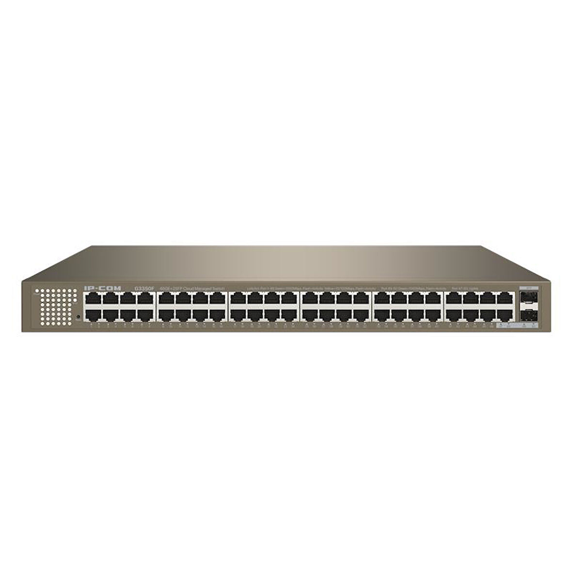 IP-COM G3350F 48 PORT GIGABIT + 2X10GB SFP UPLINK L2 CLOUD YÖNETİLEBİLİR RACKMOUNT SWITCH