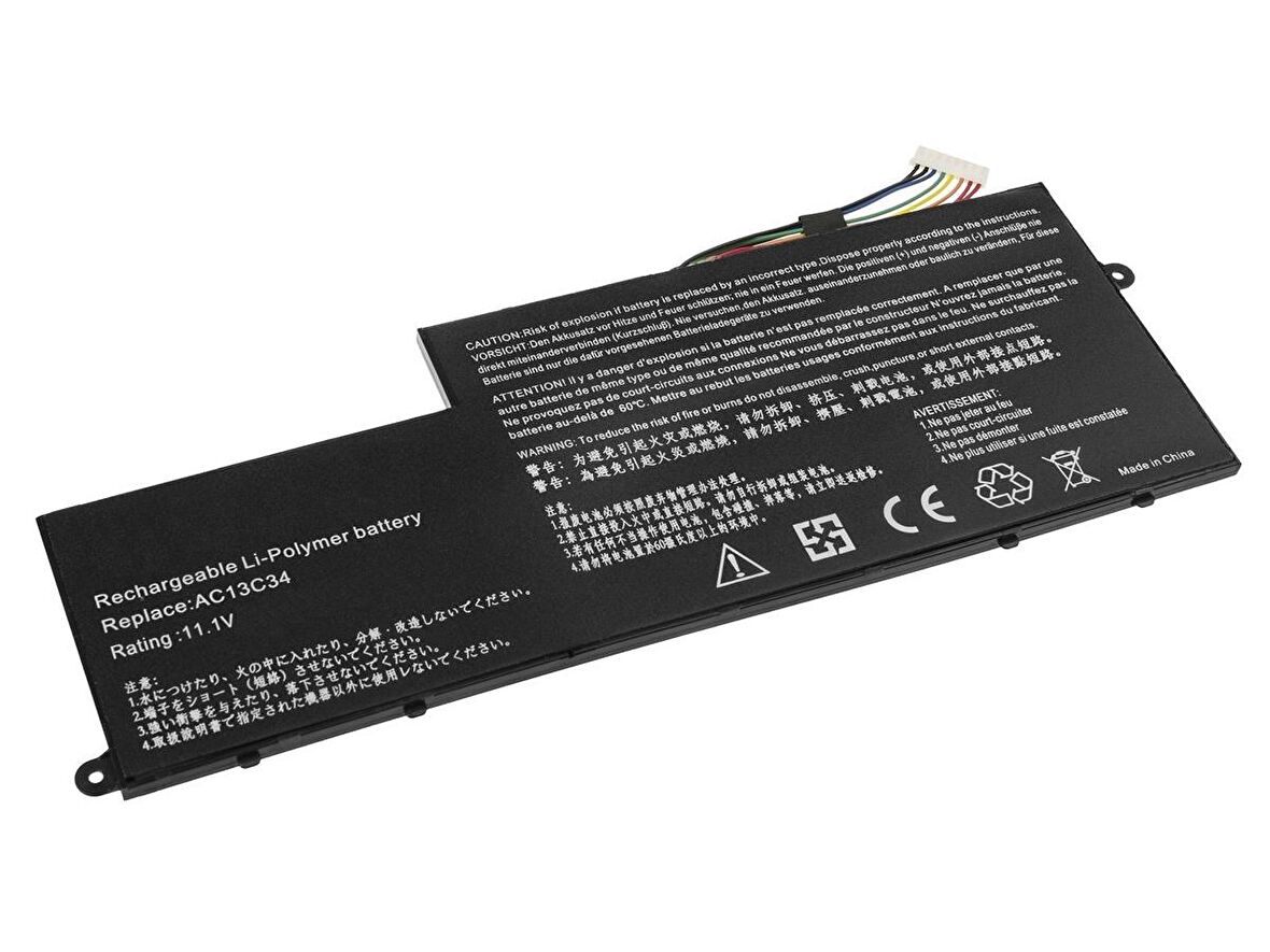  Acer Aspire V5-122P, V5-132P, AC13C34 Notebook Bataryası
