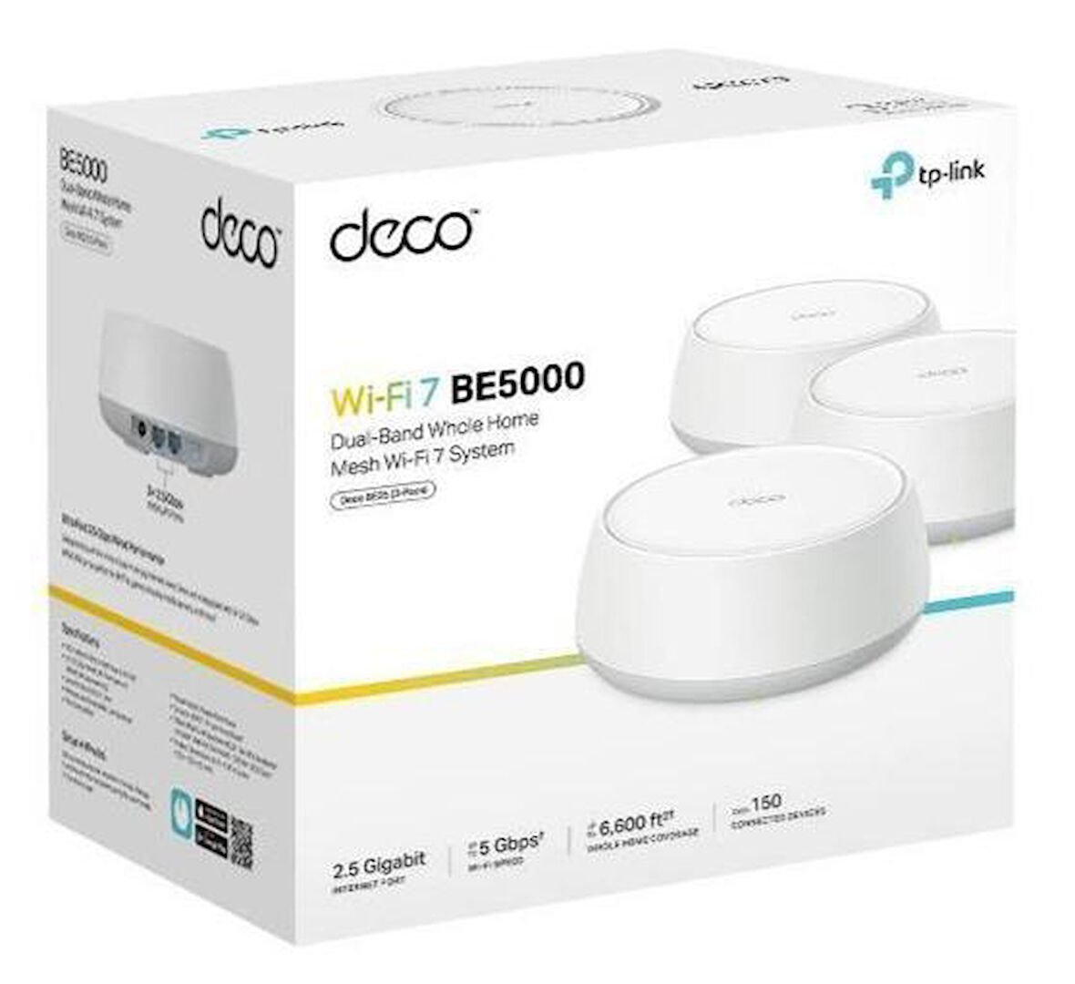  DECO BE25 BE5000 EV WI-FI 7 SİSTEMİ (2-PACK)
