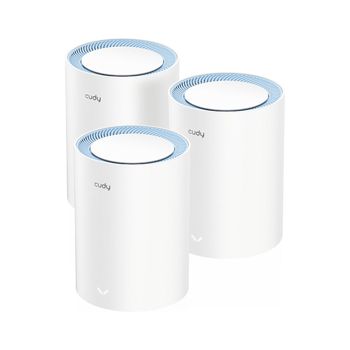 M1200 3-Pack AC1200Mbps 2.4GHz/5GHz AP/RE/WISP MU-MIMO Kablosuz 3'lü Mesh Wi-Fi Sistemi