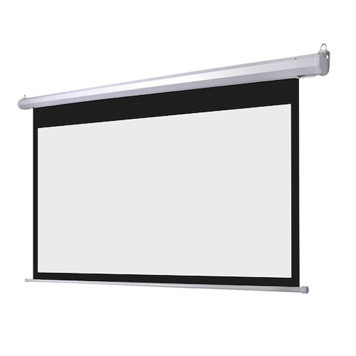  EPP-200, 200x200, MOTORLU, PROJEKSİYON PERDESİ, Uzaktan Kumandalı, Arkası Siyah Fonlu, Duvar ve Tavana Asılabilir
