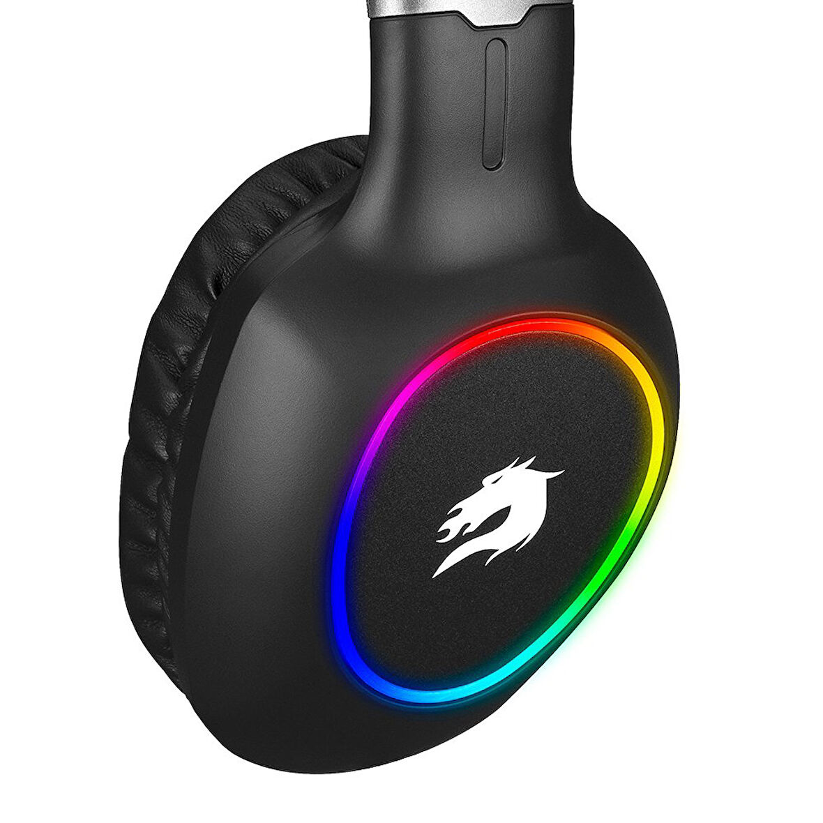  h05 zen rainbow led 7.1 titreşimli siyah oyuncu kulaklığı