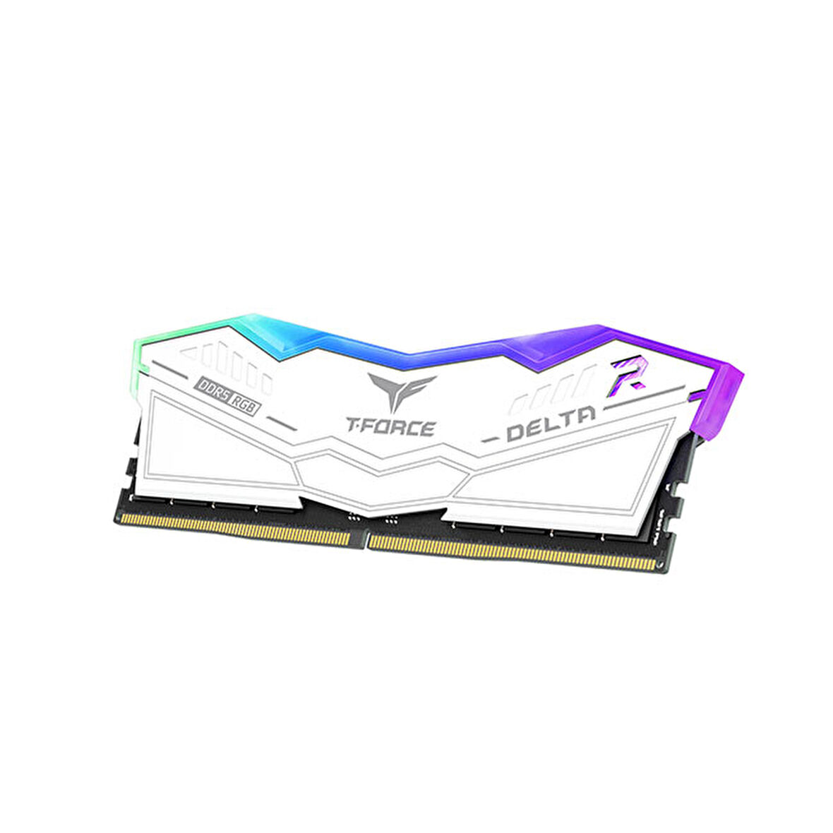  t-force delta rgb white 32gb(2x16gb) 7800mhz ddr5 cl38 gaming ram (ff4d532g7800hc38ddc01)