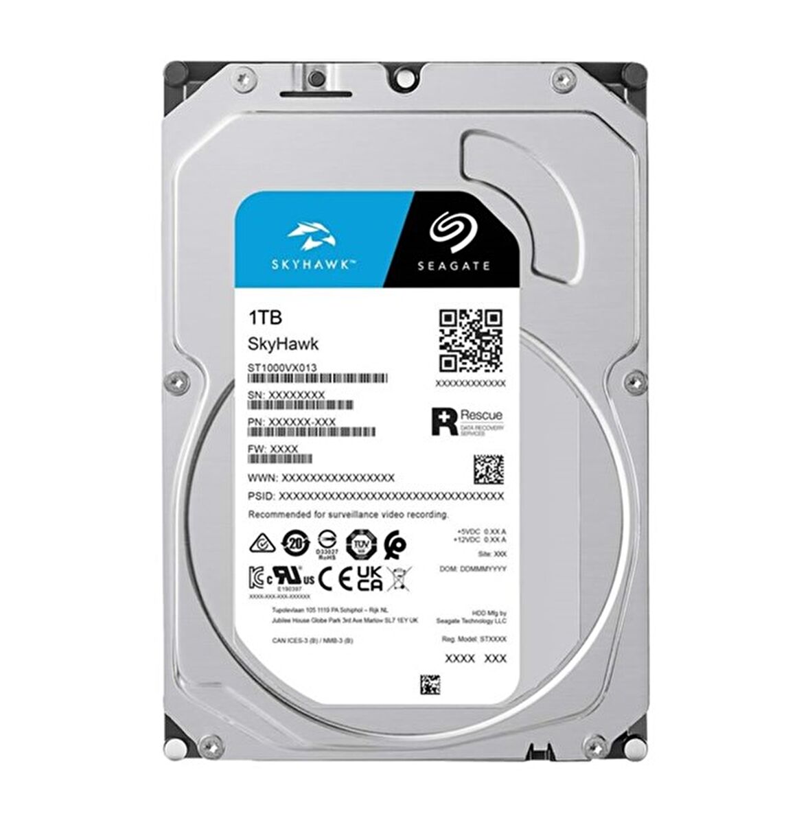 Seagate Skyhawk 1TB 5400Rpm 256MB -ST1000VX013