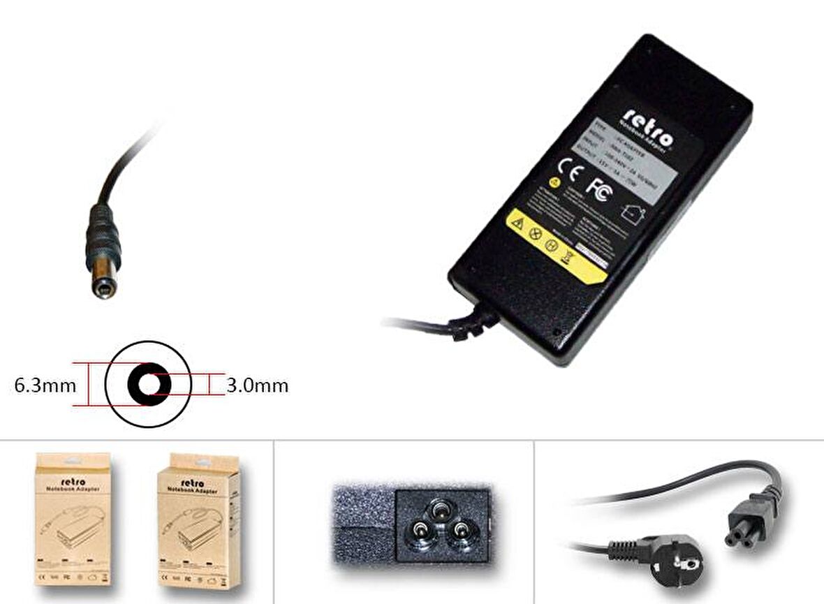  Toshiba Dynabook 15V 5A 75W PA3378E-3AC3 Notebook Adaptör RNA-TS02