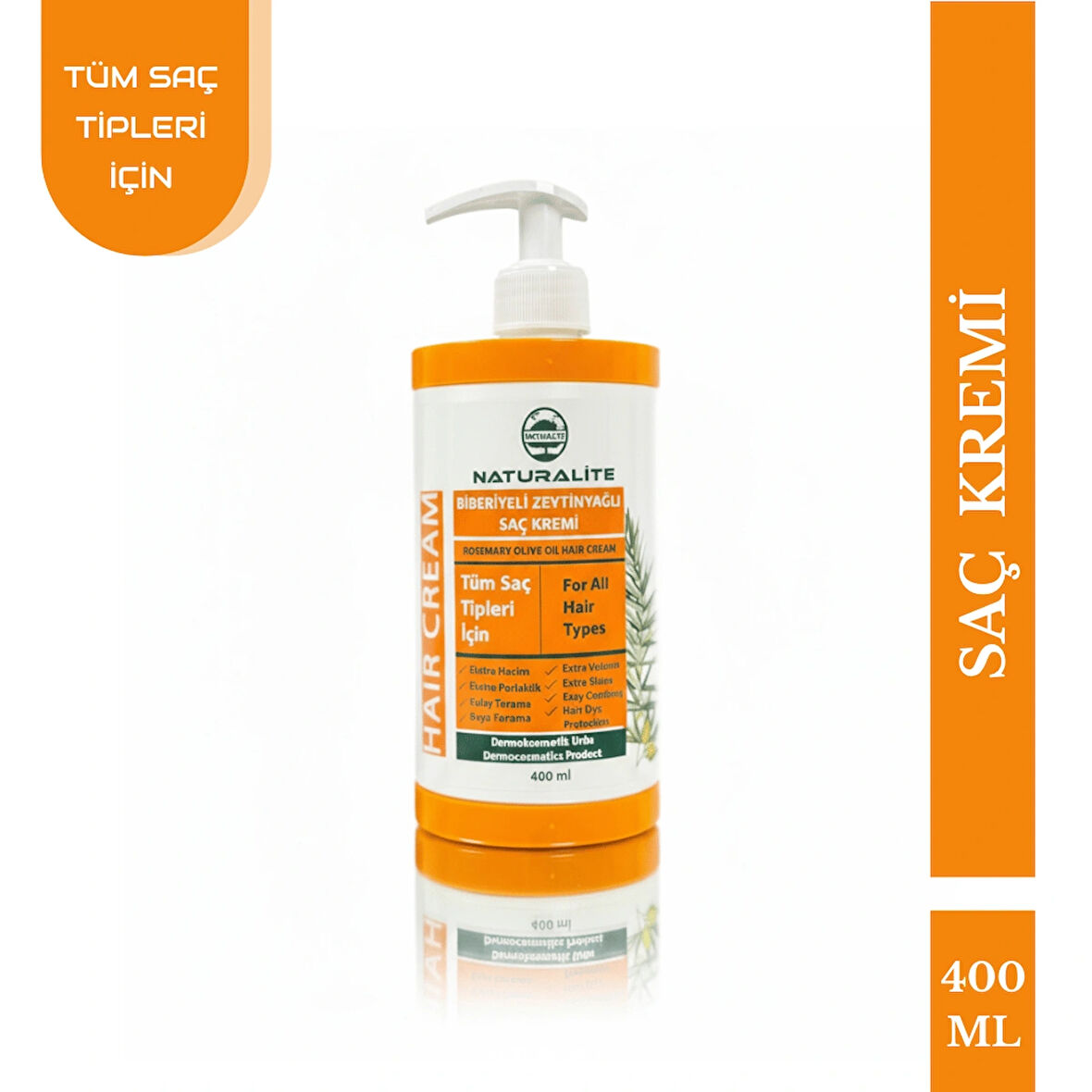 Biberiyeli Zeytinyağlı Saç Kremi 400 ml