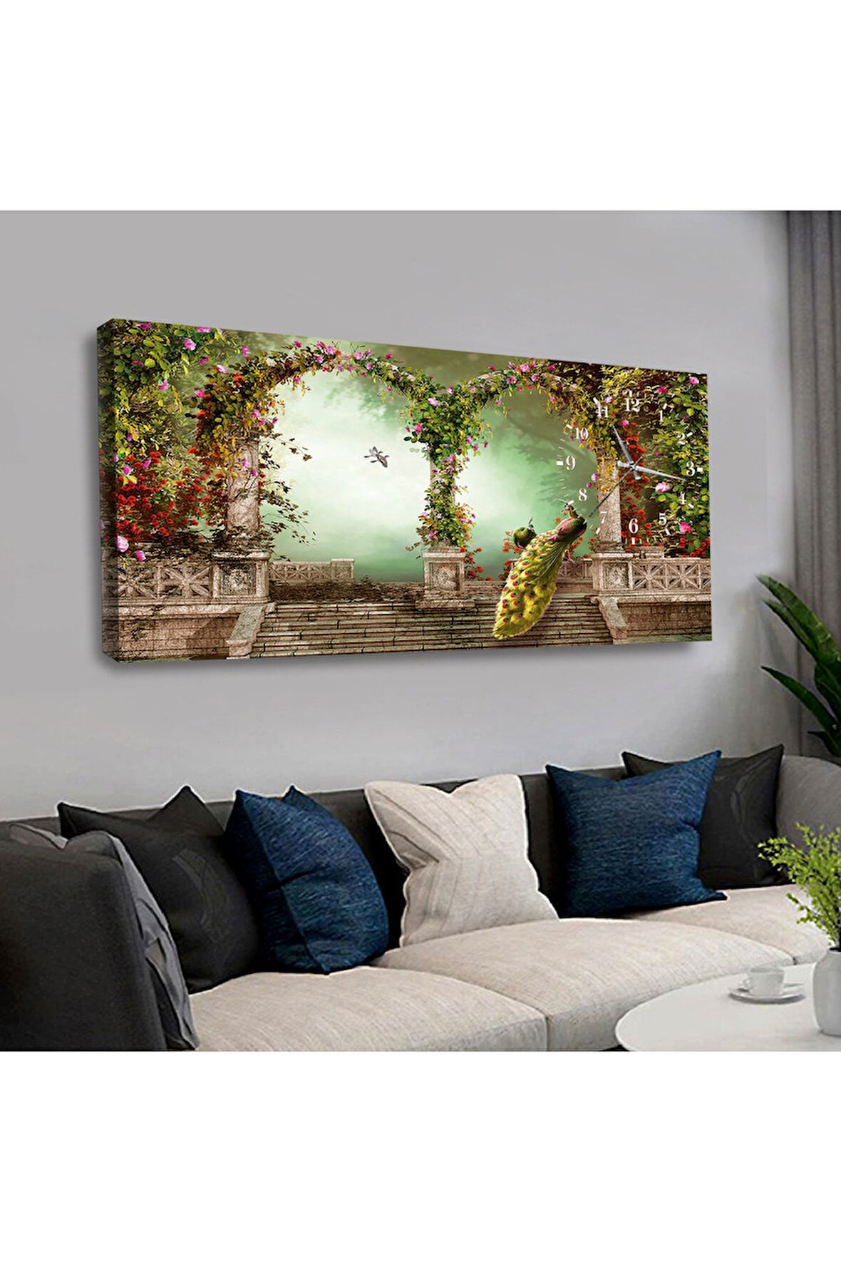 Babil Medeniyeti Saatli Kanvas Tablo