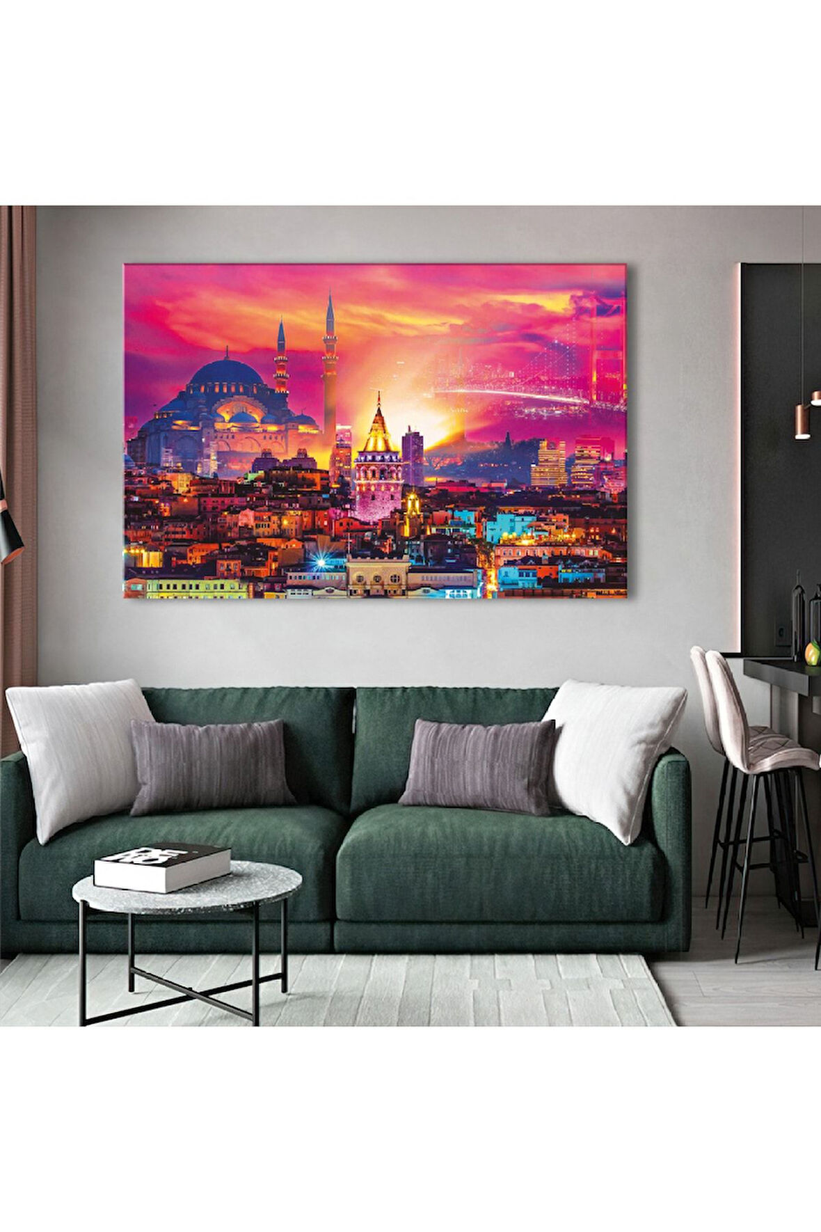 120x80 Cm Istanbul Eserleri Kanvas Tablo