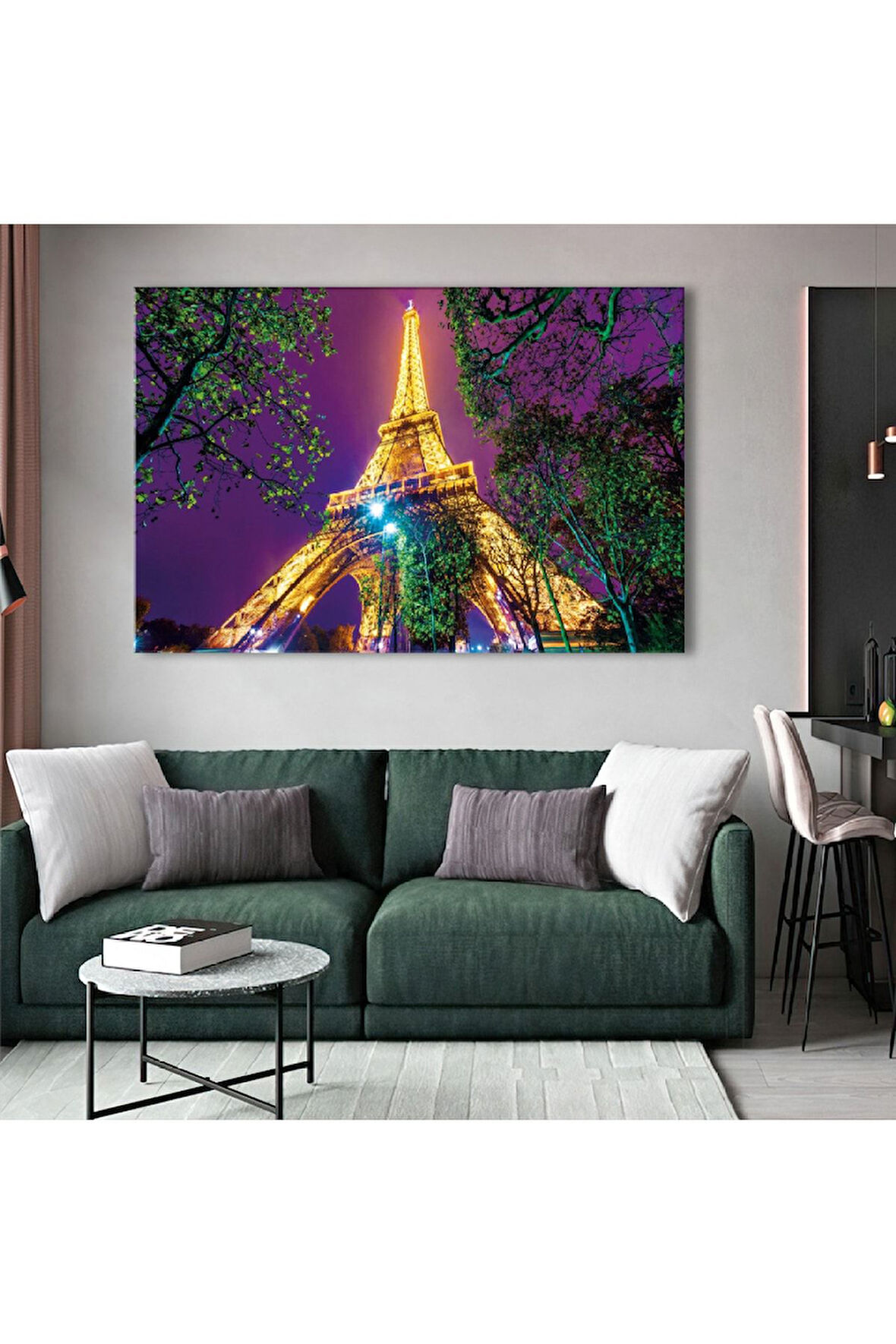 120x80 Cm Eiffel Kulesi Kanvas Tablo