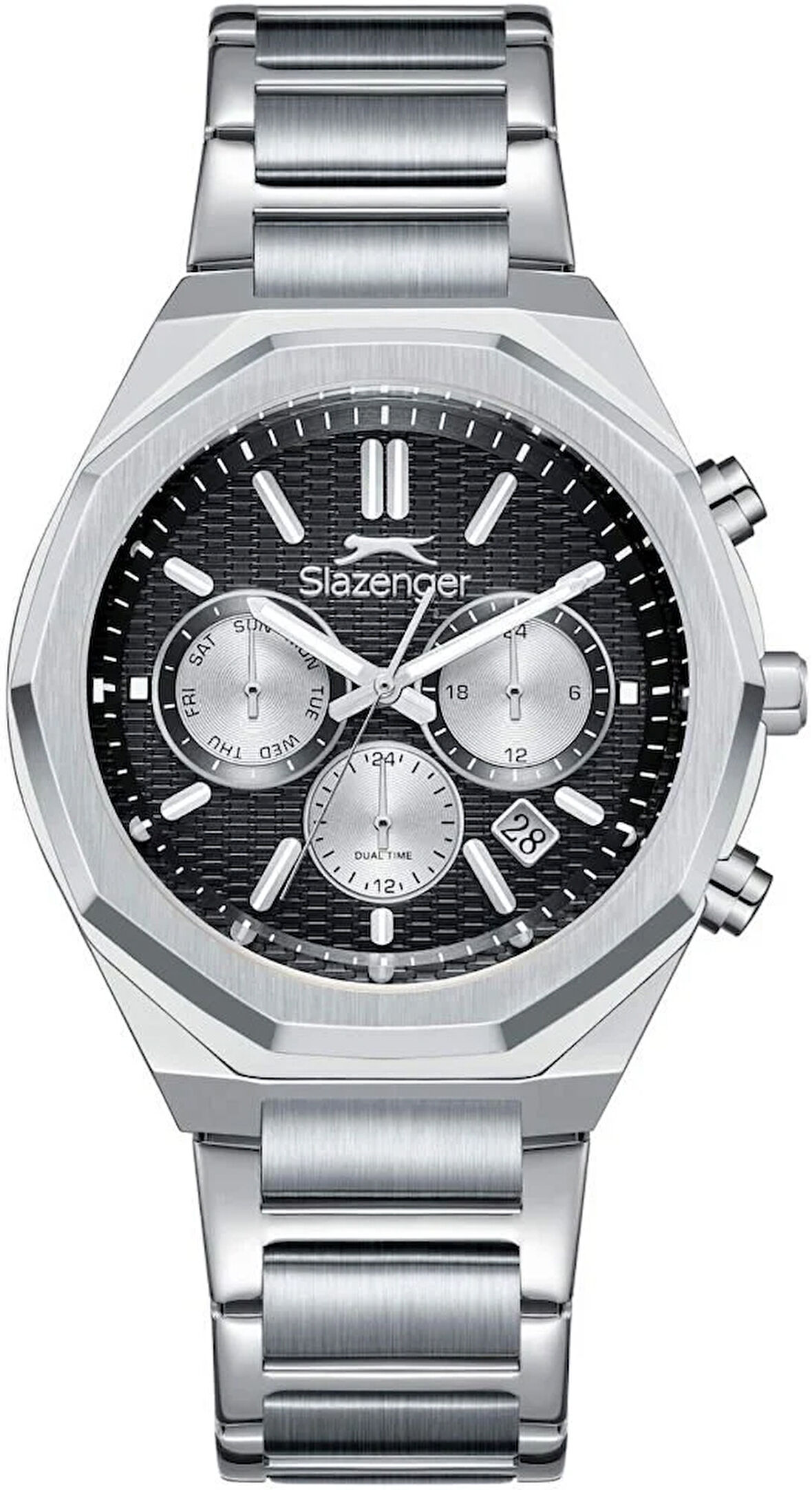 Slazenger SL.09.2503.2.01 Erkek Kol Saati | Çelik Güç, Siyah Sportif Şıklık