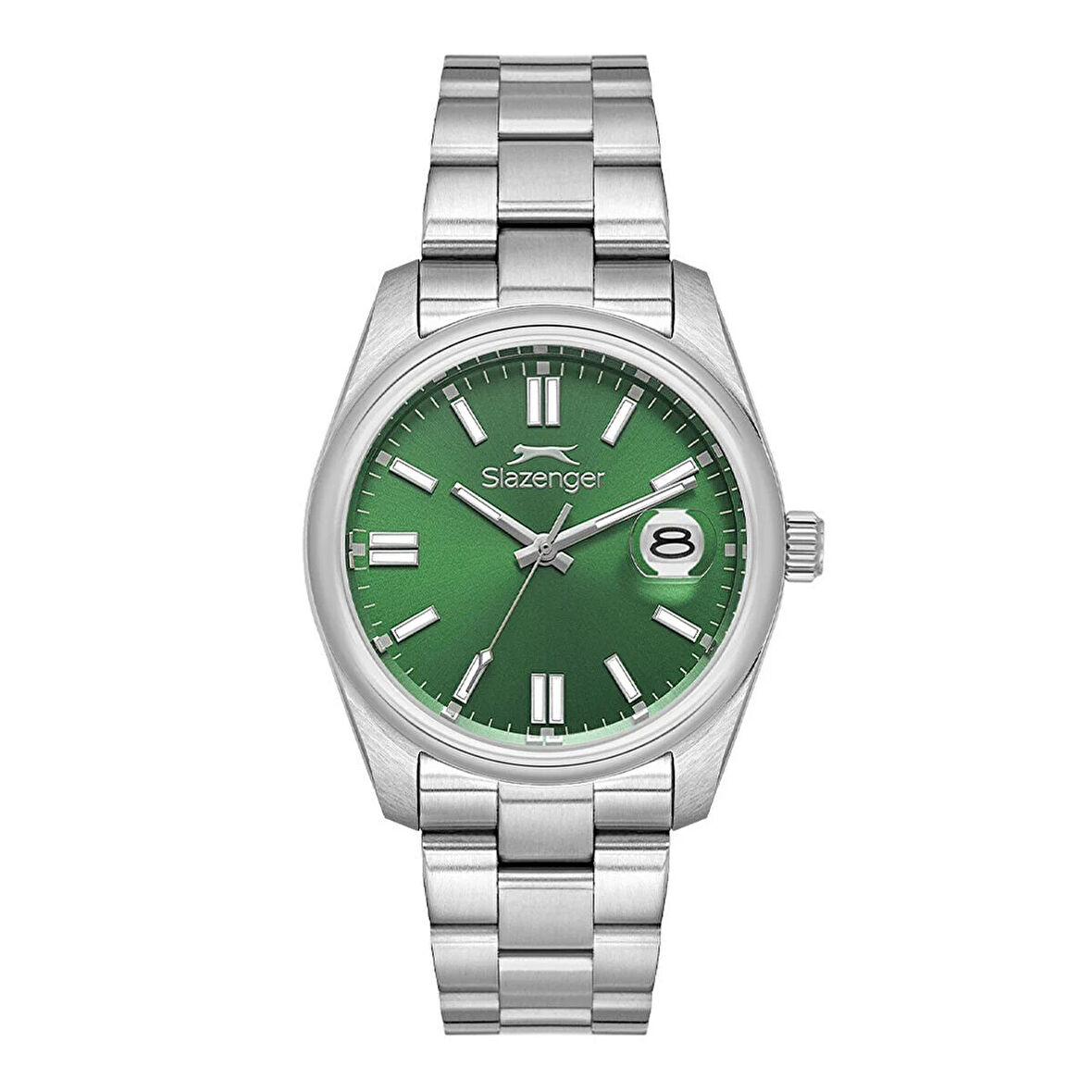 Slazenger SL.09.2513.1.04 Erkek Kol Saati – Çelik Kasa & Bilezik, Yeşil Kadran