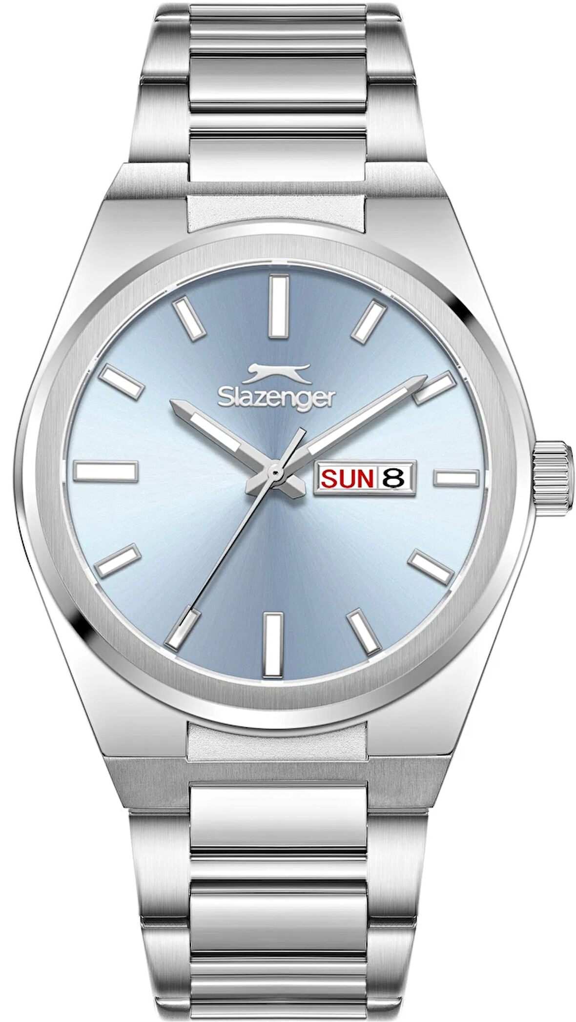 Slazenger SL.09.2555.2.03 Erkek Kol Saati | 41 mm Buz Mavi Kadran, Oval Kasa, Paslanmaz Çelik