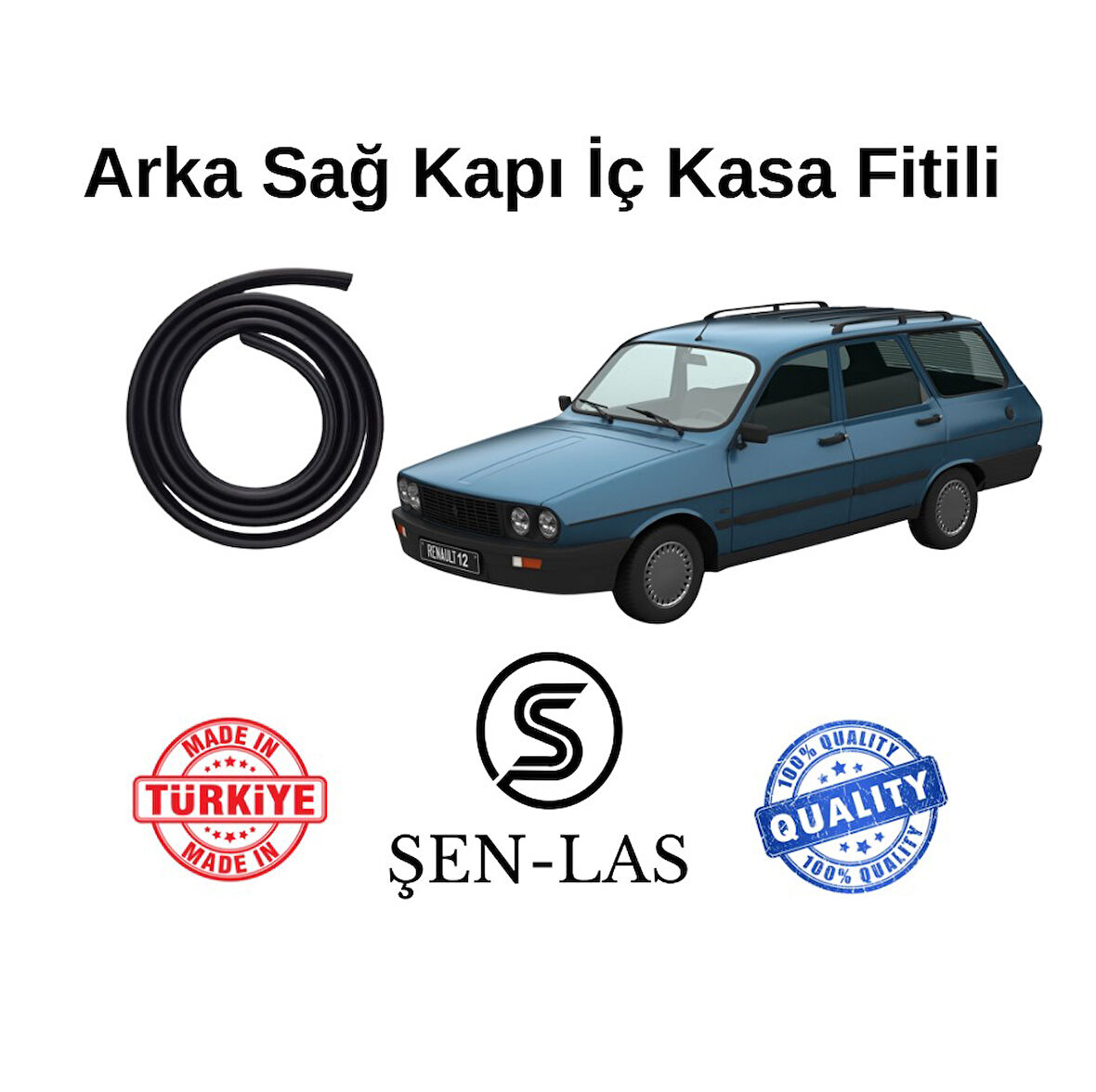 Renault Reno-12 Station Wagon Şen-Las Sağ Arka Kapı Fitili ŞL0103
