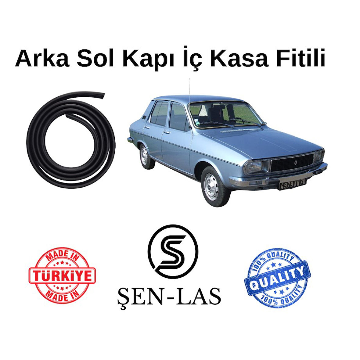 Renault Reno-12 Sedan Şen-Las Sol Arka Kapı Fitili ŞL0204