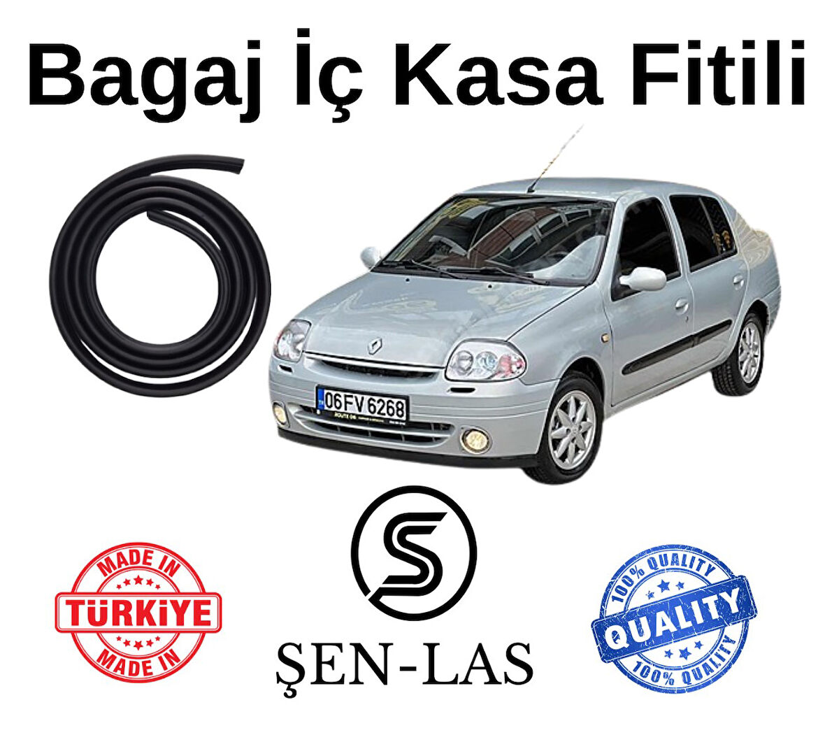 Renault Clio 2 Sedan Şen-Las Bagaj Fitili  ŞL0905