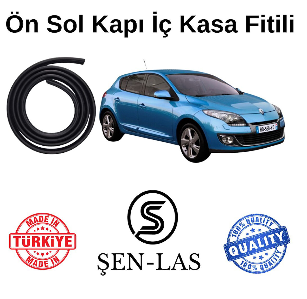 Renault Megane 3 Hatcback Şen-Las Sol Ön Kapı Fitili ŞL2702