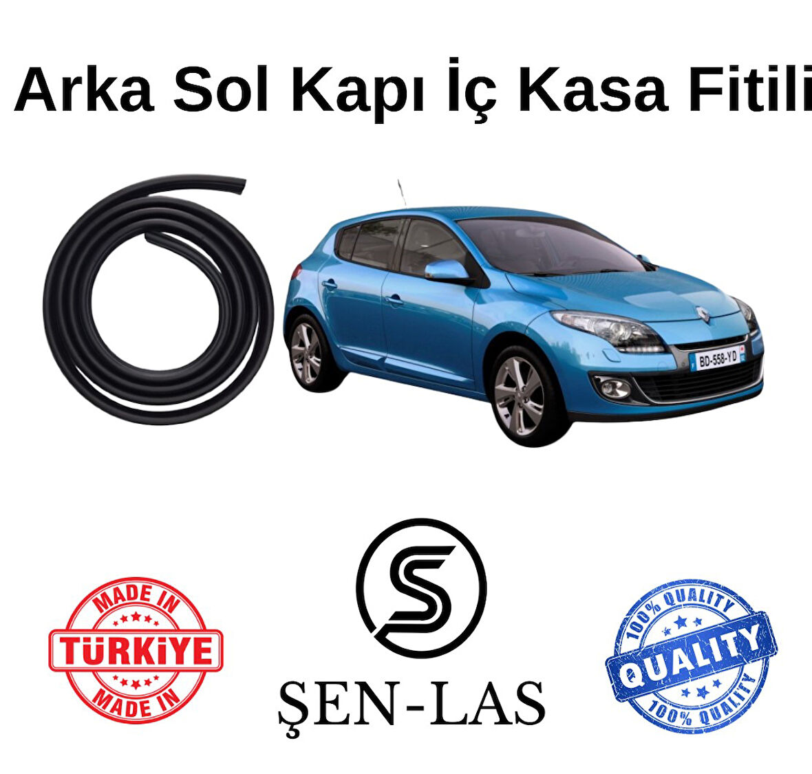 Renault Megane 3 Hatcback Şen-Las Sol Arka Kapı Fitili ŞL2704