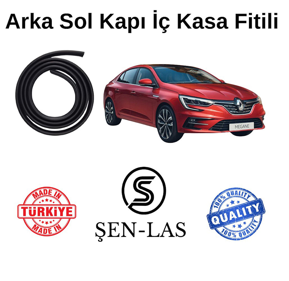 Renault Megane 4 Sedan Şen-Las Sol Arka Kapı Fitili ŞL3204