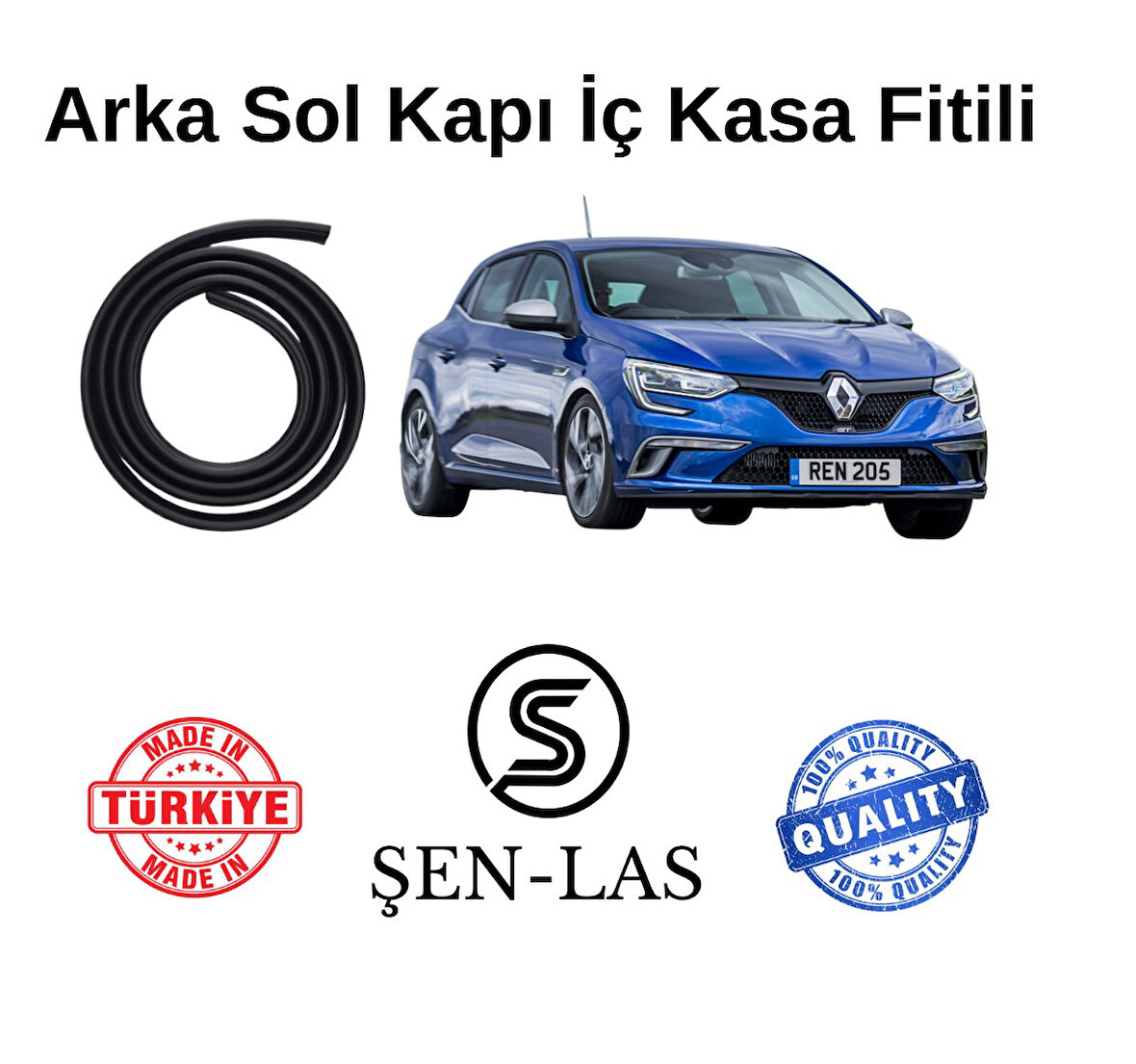 Renault Megane 4 GT Şen-Las Sol Arka Kapı Fitili ŞL3304