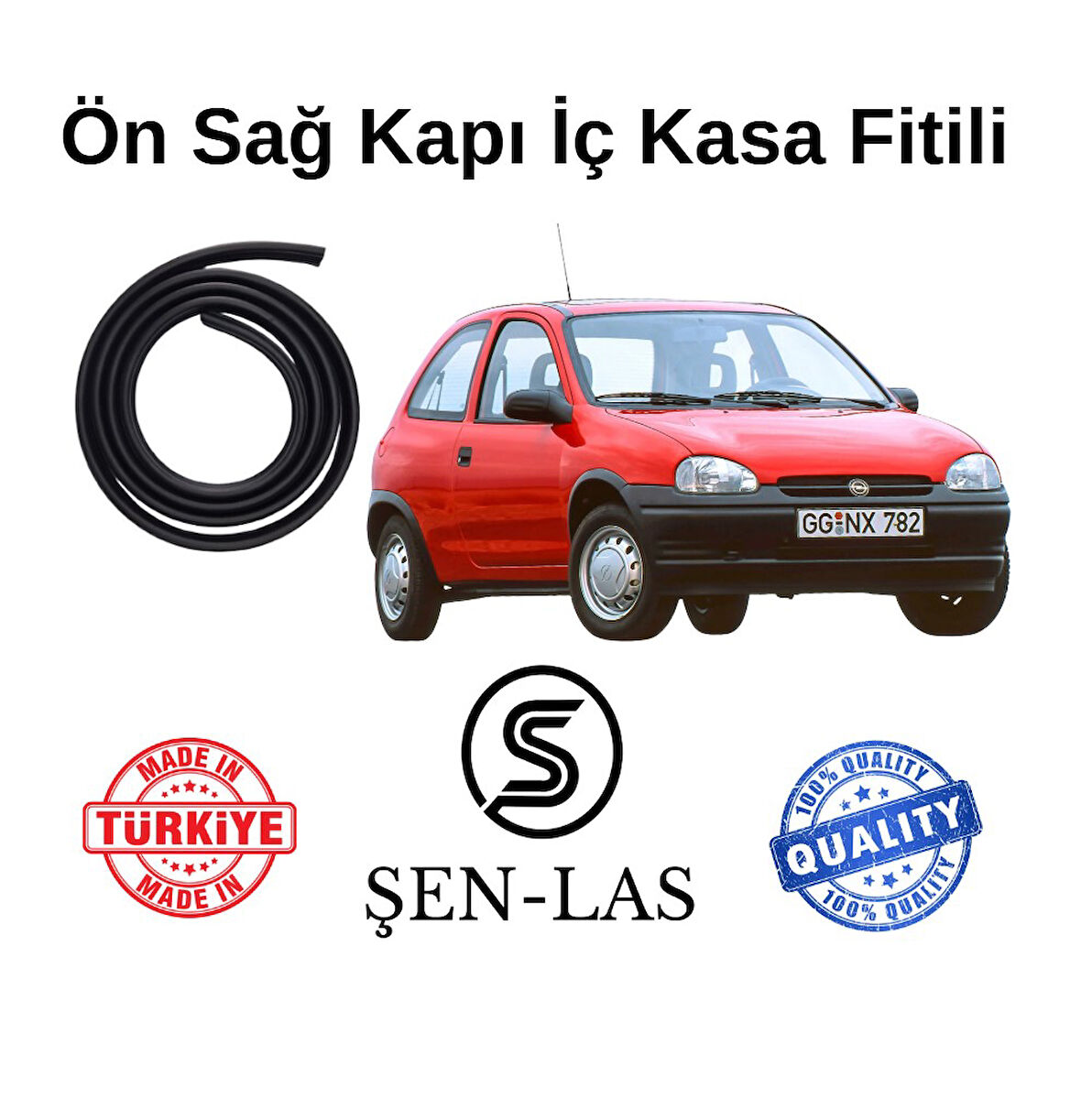Opel Corsa B Tek Kapı Şen-Las Sağ Ön Kapı Fitili ŞL7201