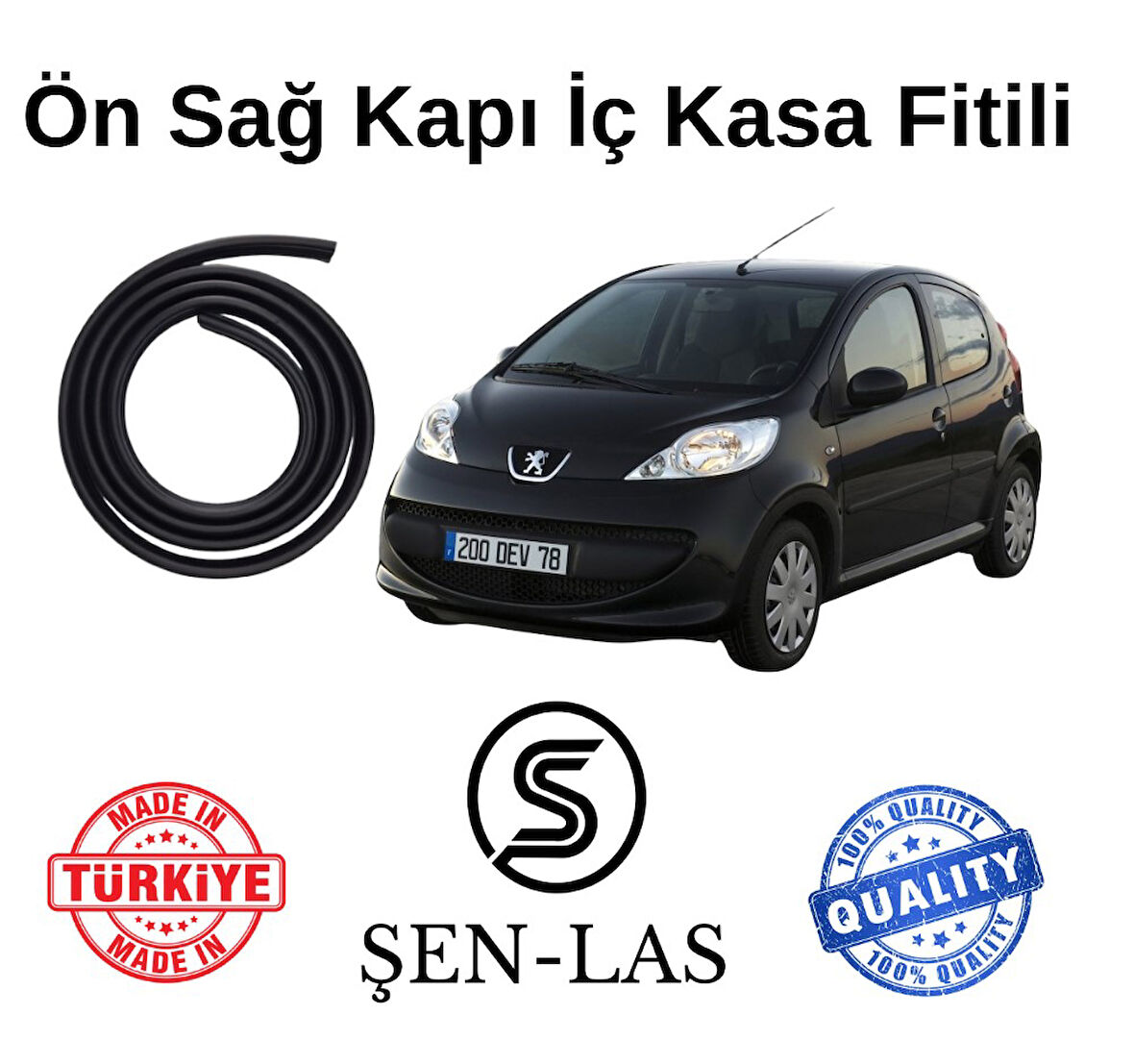 Peugeot 107 Şen-Las Sağ Ön Kapı Fitili ŞL13701