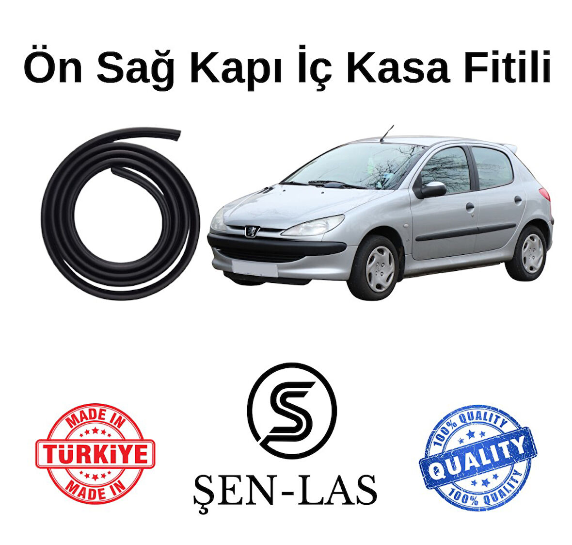 Peugeot 206 Şen-Las Sağ Ön Kapı Fitili ŞL14001