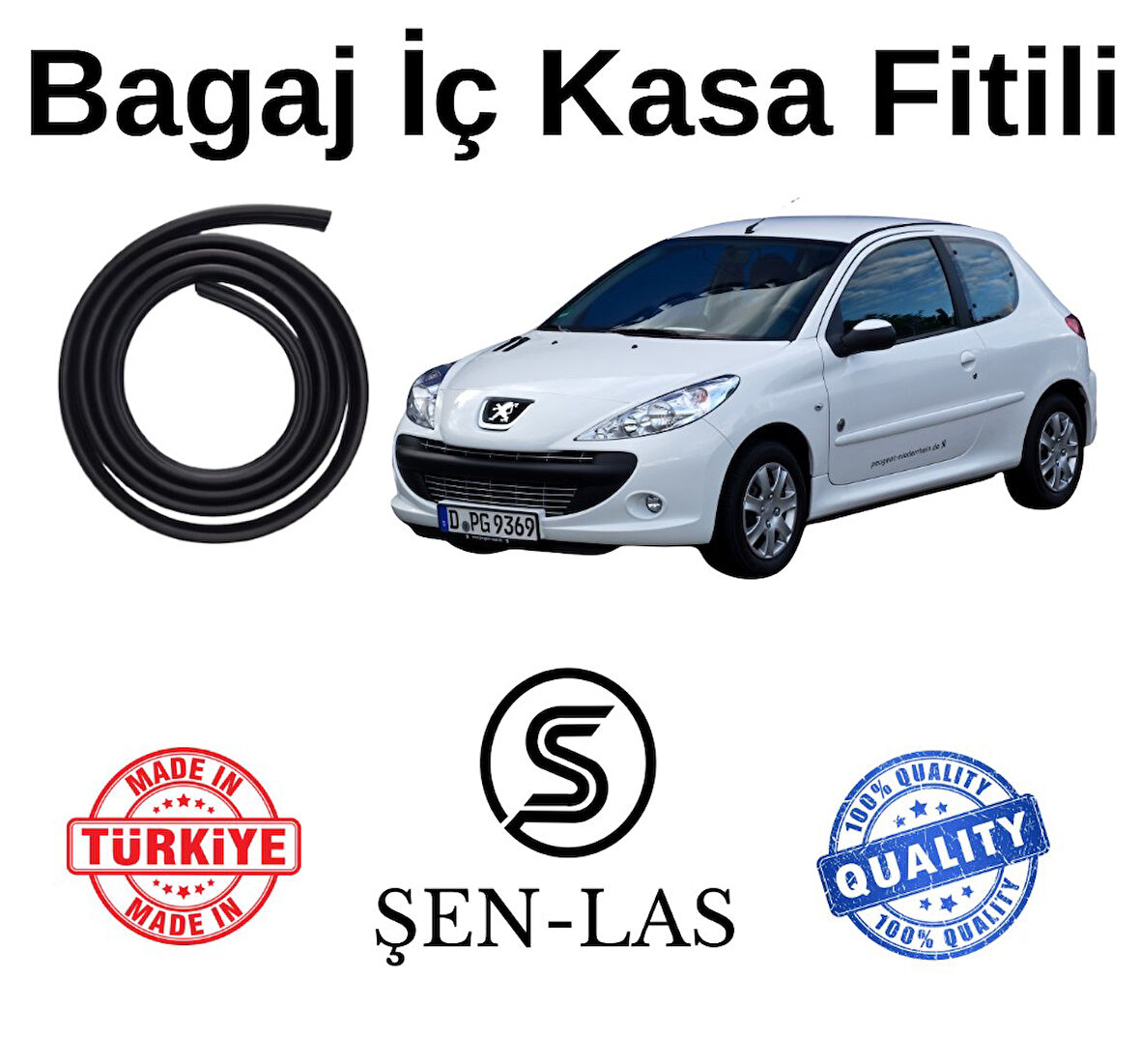 Peugeot 206+ Tek Kapı Şen-Las Bagaj Fitili  ŞL14103