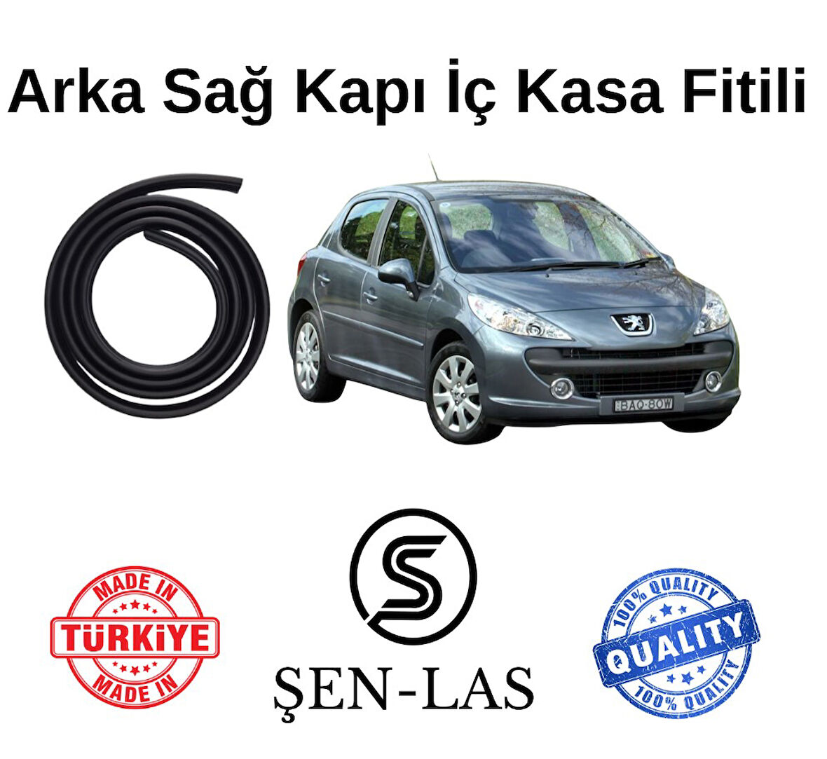 Peugeot 207 Şen-Las Sağ Arka Kapı Fitili ŞL14303