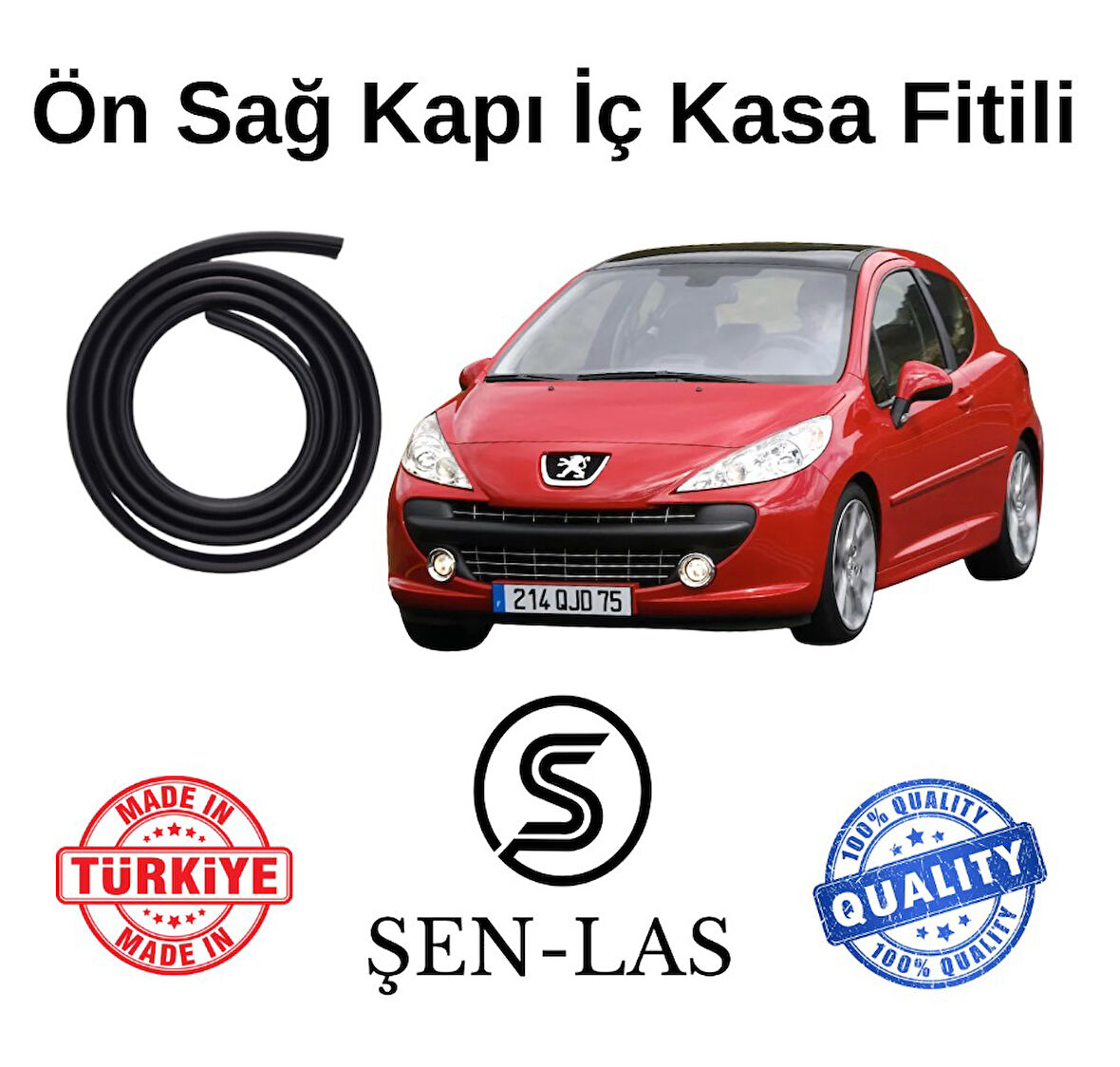 Peugeot 207 Tek Kapı Şen-Las Sağ Ön Kapı Fitili ŞL14501