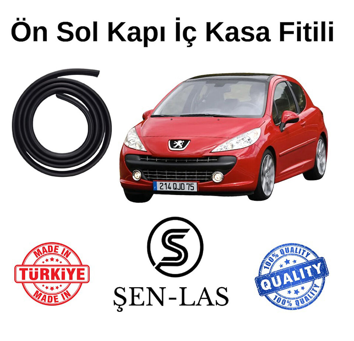 Peugeot 207 Tek Kapı Şen-Las Sol Ön Kapı Fitili ŞL14502