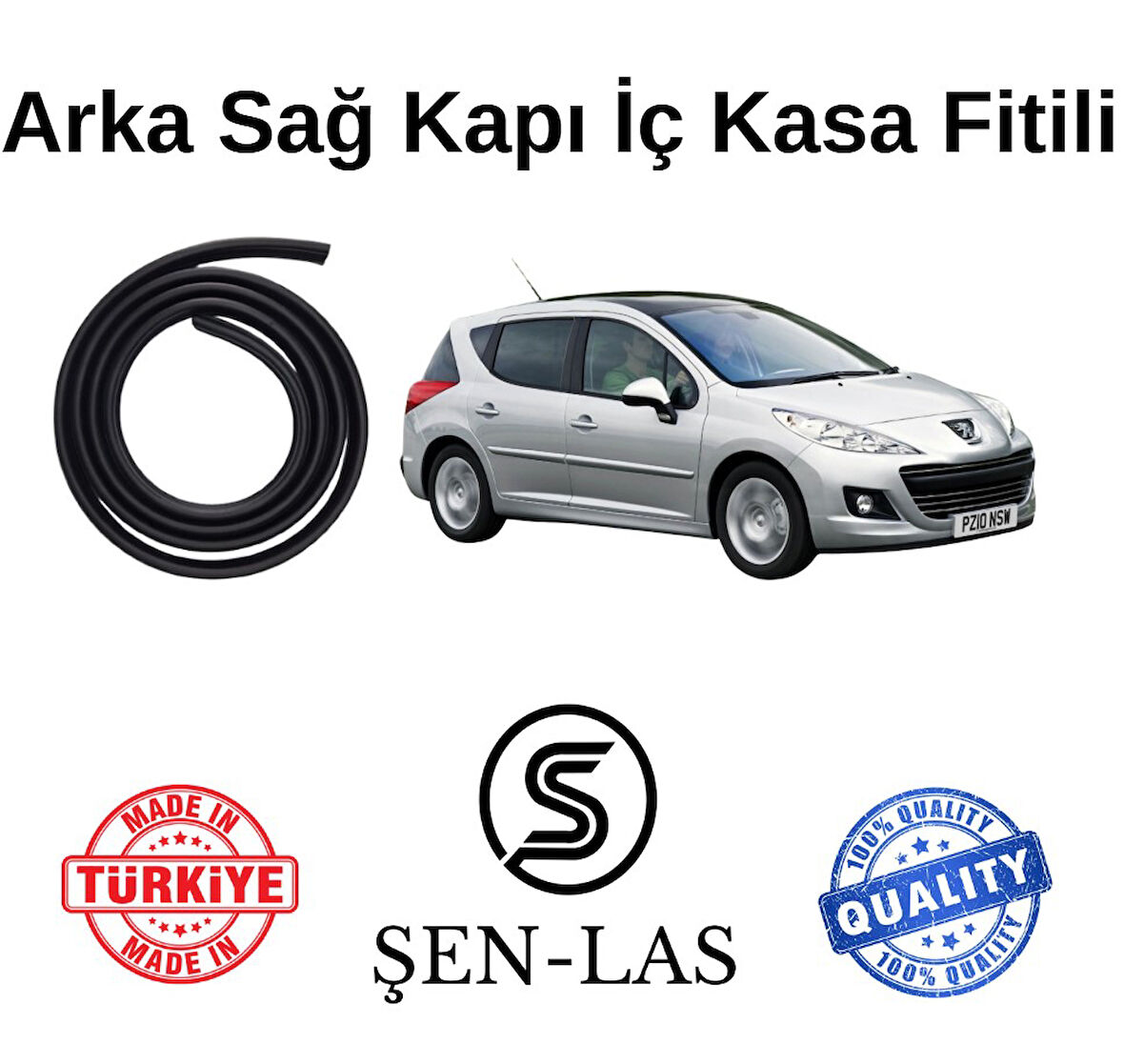 Peugeot 207+ Station Wagon Şen-Las Sağ Arka Kapı Fitili ŞL14803
