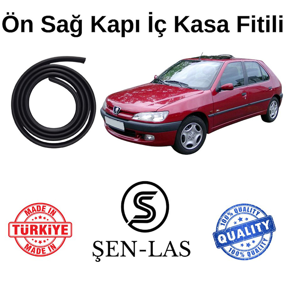 Peugeot 306 Şen-Las Sağ Ön Kapı Fitili ŞL15001