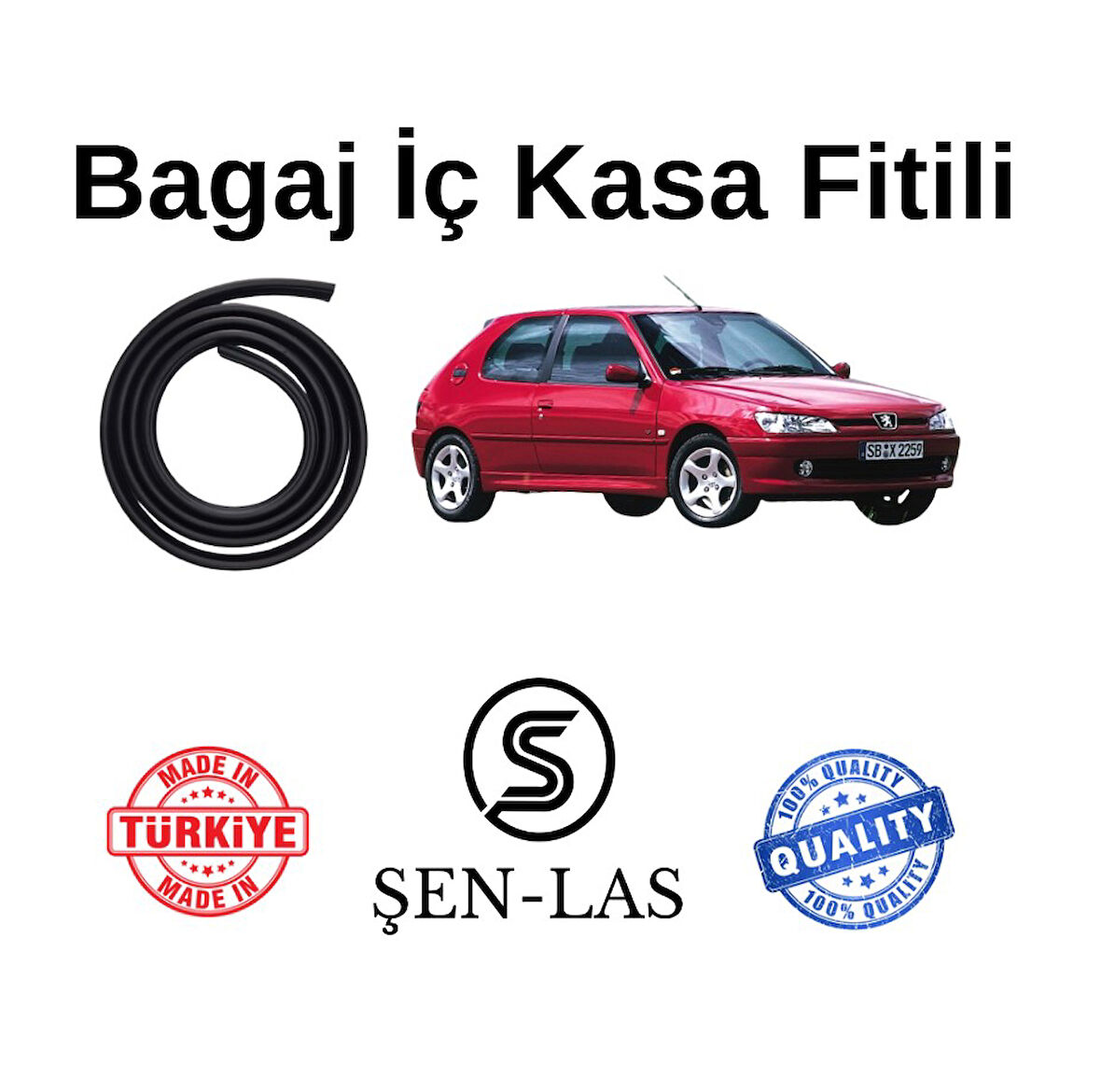 Peugeot 306 Tek Kapı Şen-Las Bagaj Fitili  ŞL15303
