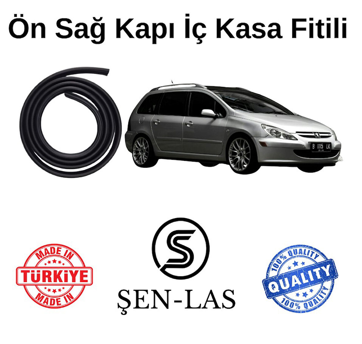 Peugeot 307 Station Wagon Şen-Las Sağ Ön Kapı Fitili ŞL15501