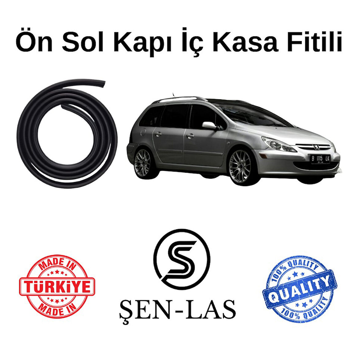 Peugeot 307 Station Wagon Şen-Las Sol Ön Kapı Fitili ŞL15502