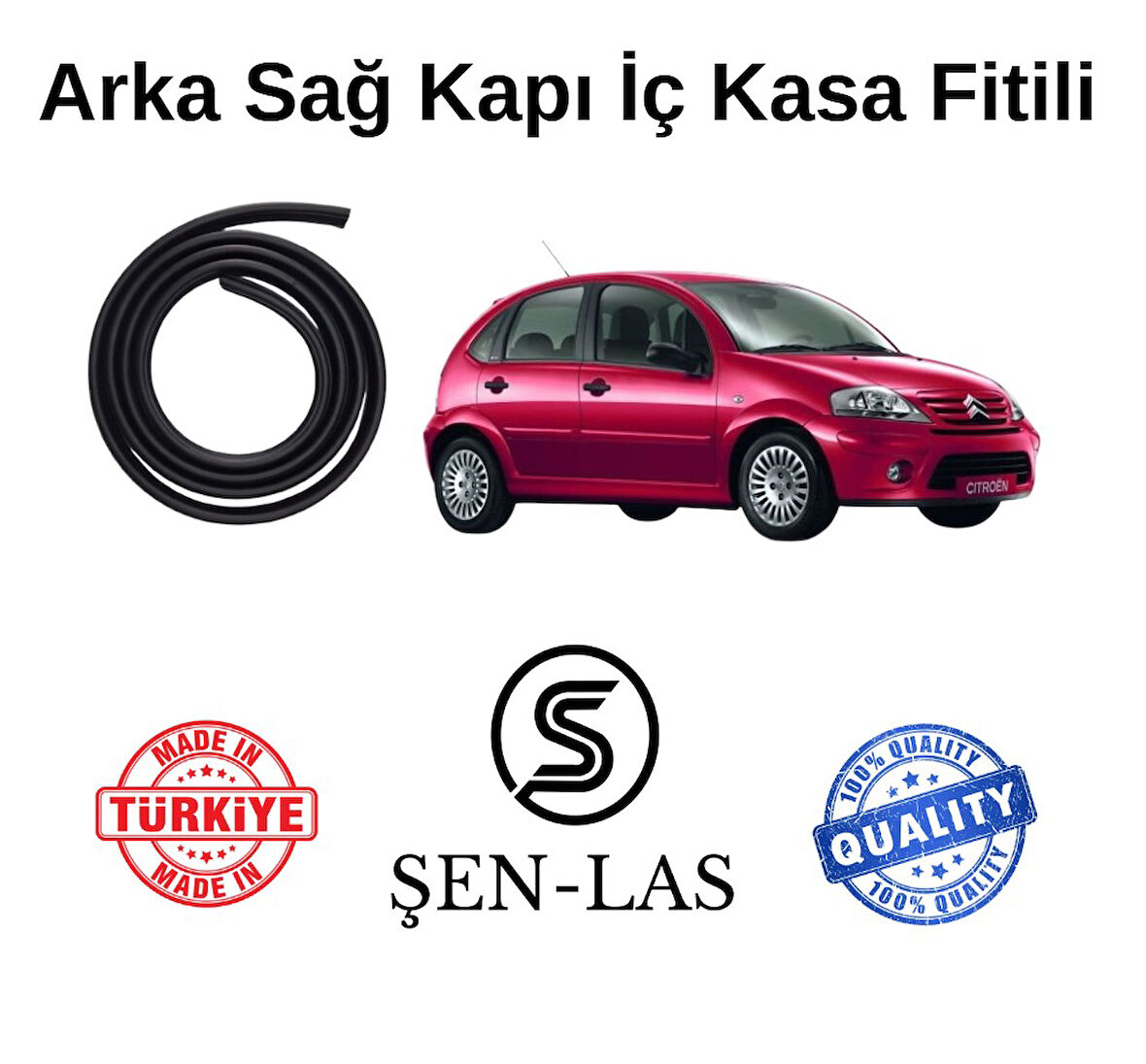 Citroen C3 (1.Nesil) Şen-Las Sağ Arka Kapı Fitili ŞL16203