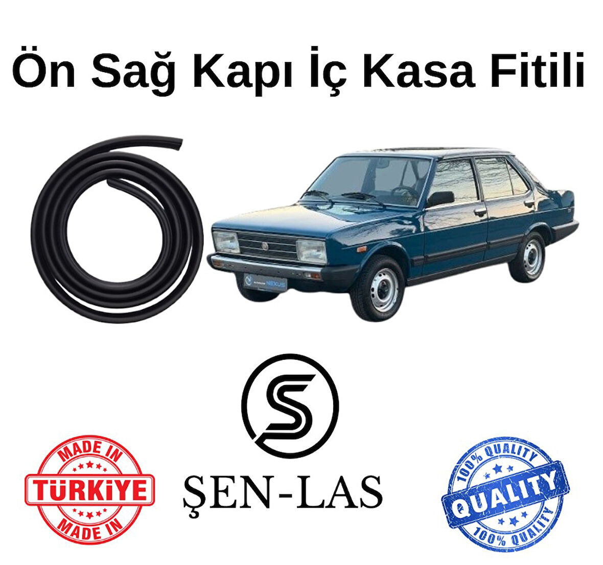 Fiat 131 Şen-Las Sağ Ön Kapı Fitili ŞL18401